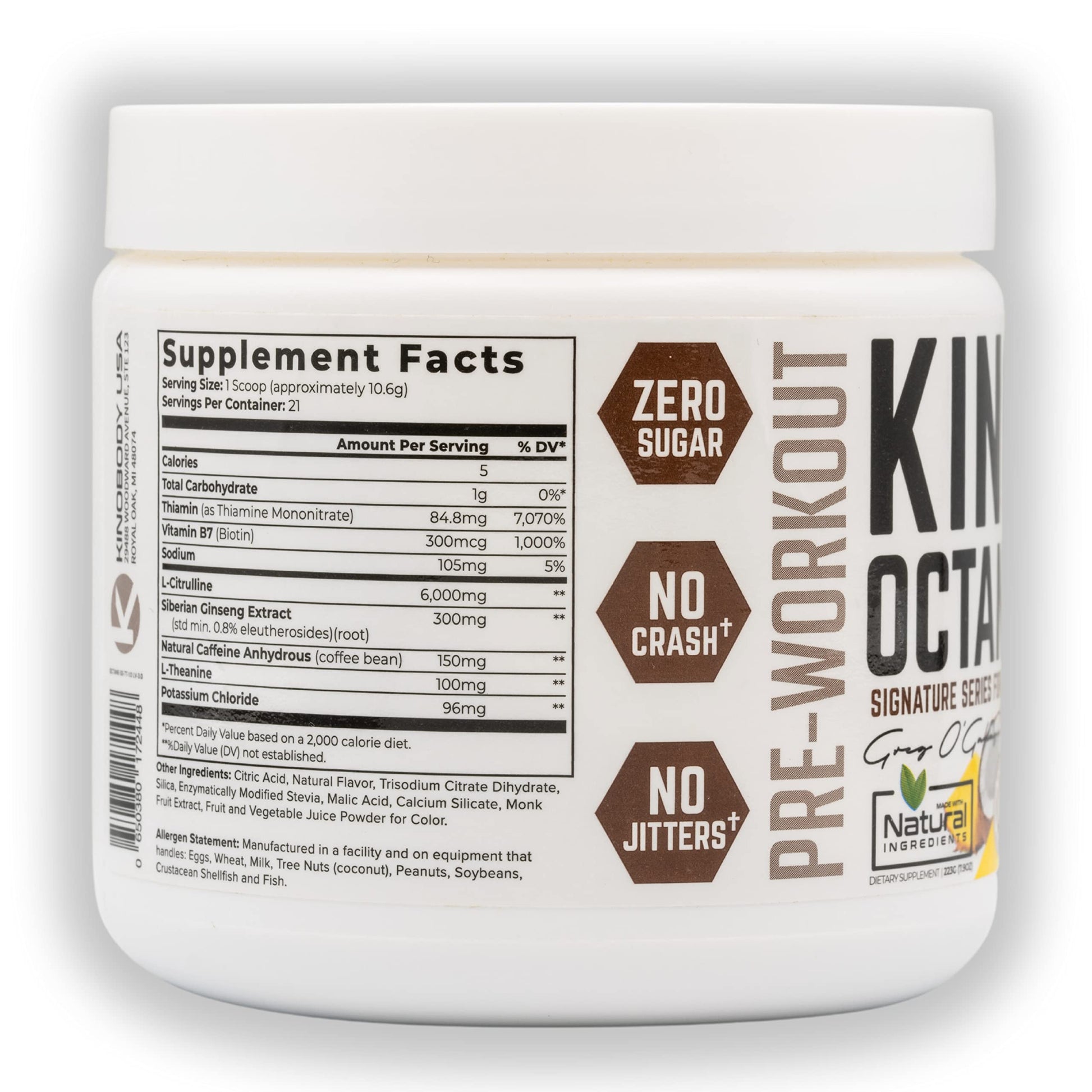KINOBODY Kino Octane Pre-Workout Supplement Powder for Men and Women, Elevated KINOBODY buy supplements canada