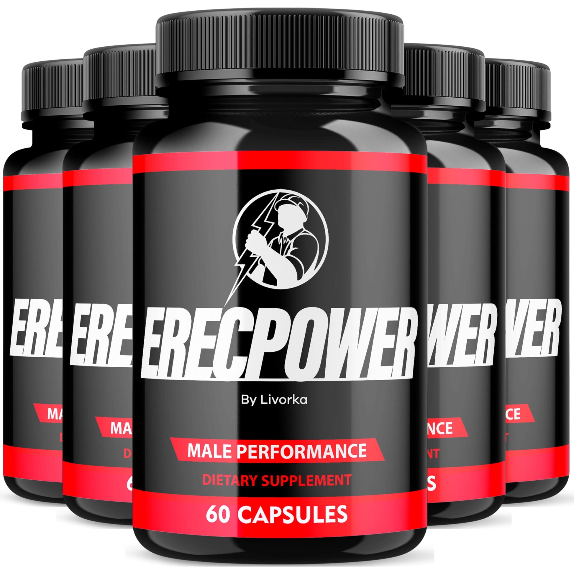 LIVORKA Erecpower Multivitamin Male Performance Capsules for Mens Health, Advanced Formula - 300 Capsules (5 Month Supply) - Pack of 5 LIVORKA buy supplements canada