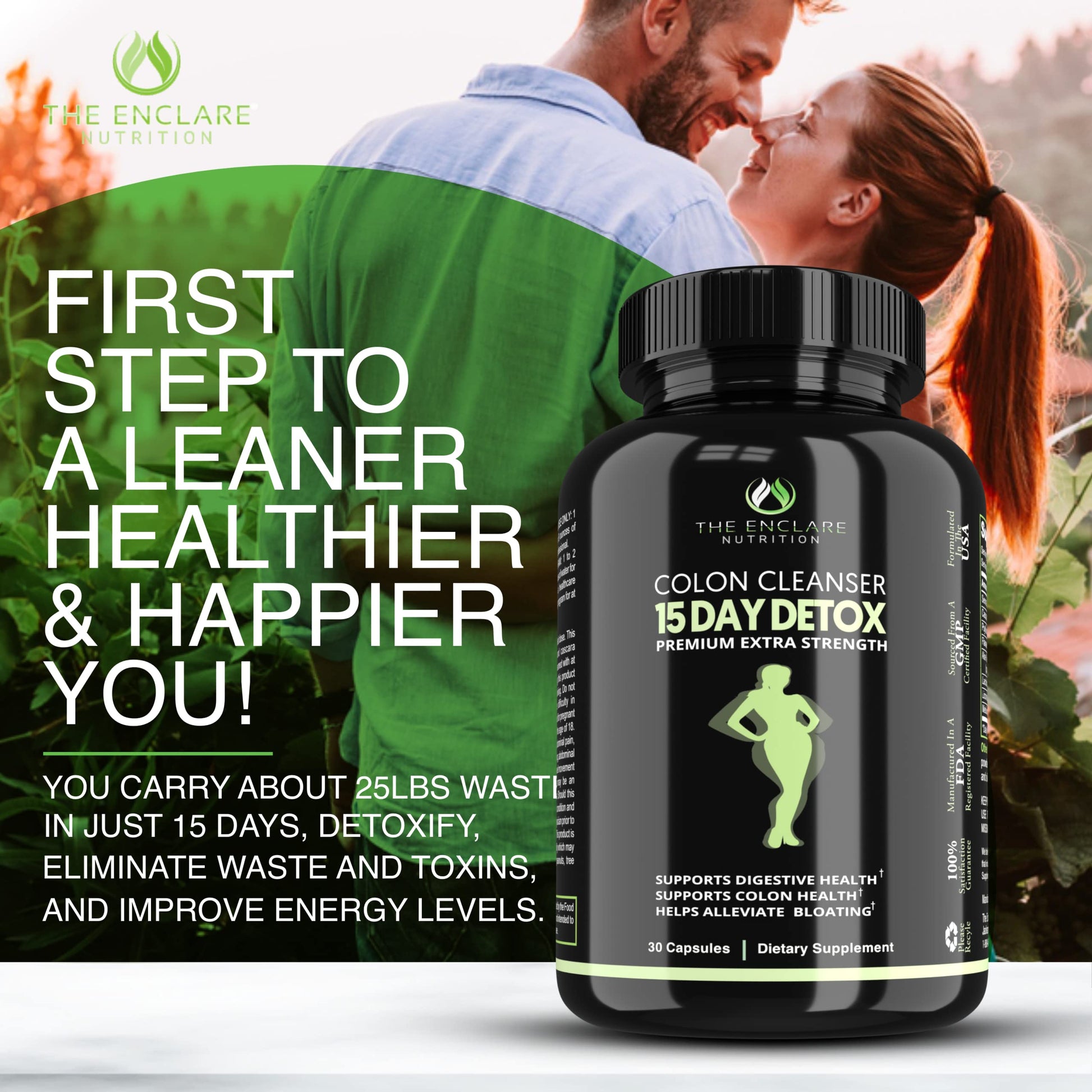 Colon Cleanse Fast-Acting Colon Cleanser Detox. Healthy Bowel Movement THE ENCLARE NUTRITION buy supplements canada