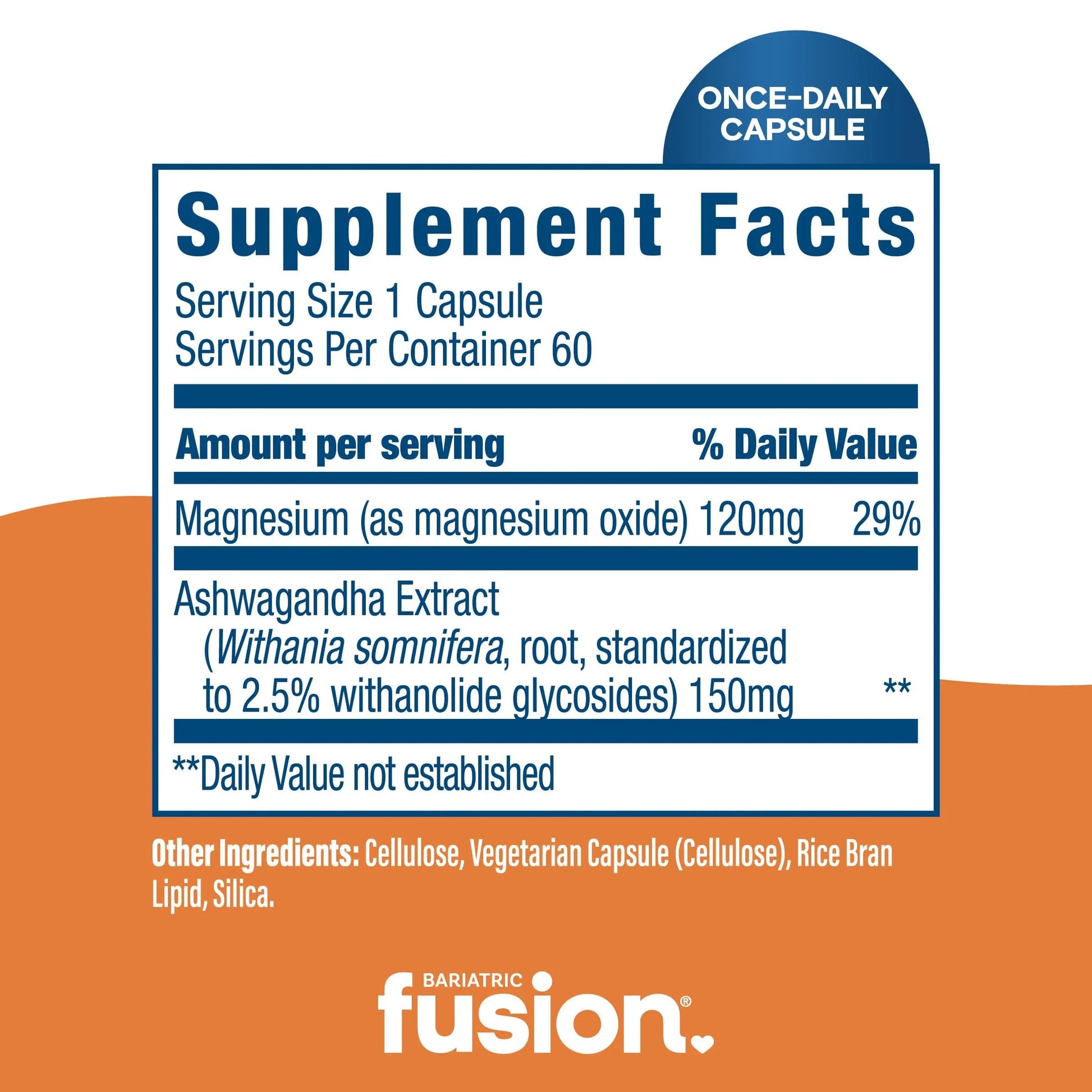 Bariatric Fusion Stress Support* | Vegan Supplement with Magnesium and Ashwagandha | Daily Vitamin for Women and Men | Bariatric Fusion buy supplements canada