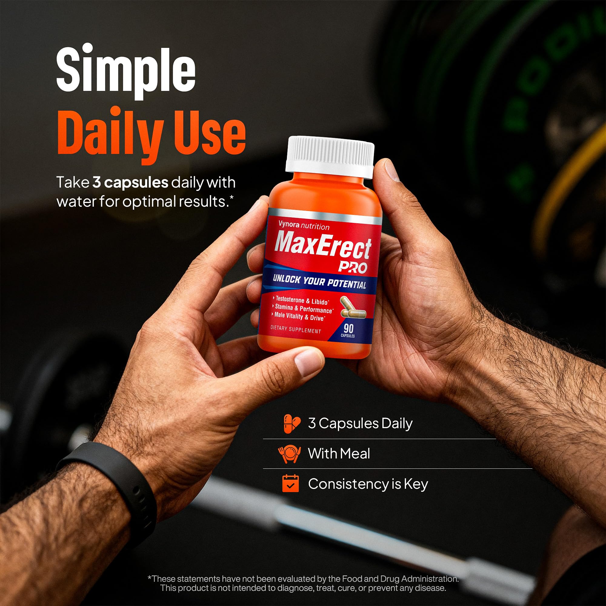 Max Erect PRO Male Enhancing Supplement Pills - Helps Promote Fast Acting Blood Flow for Men - Support Libido, Drive, Size, Performance, Growth, Testosterone, Energy, Stamina, Confidence - 30 Servings Vynora Nutrition buy supplements canada