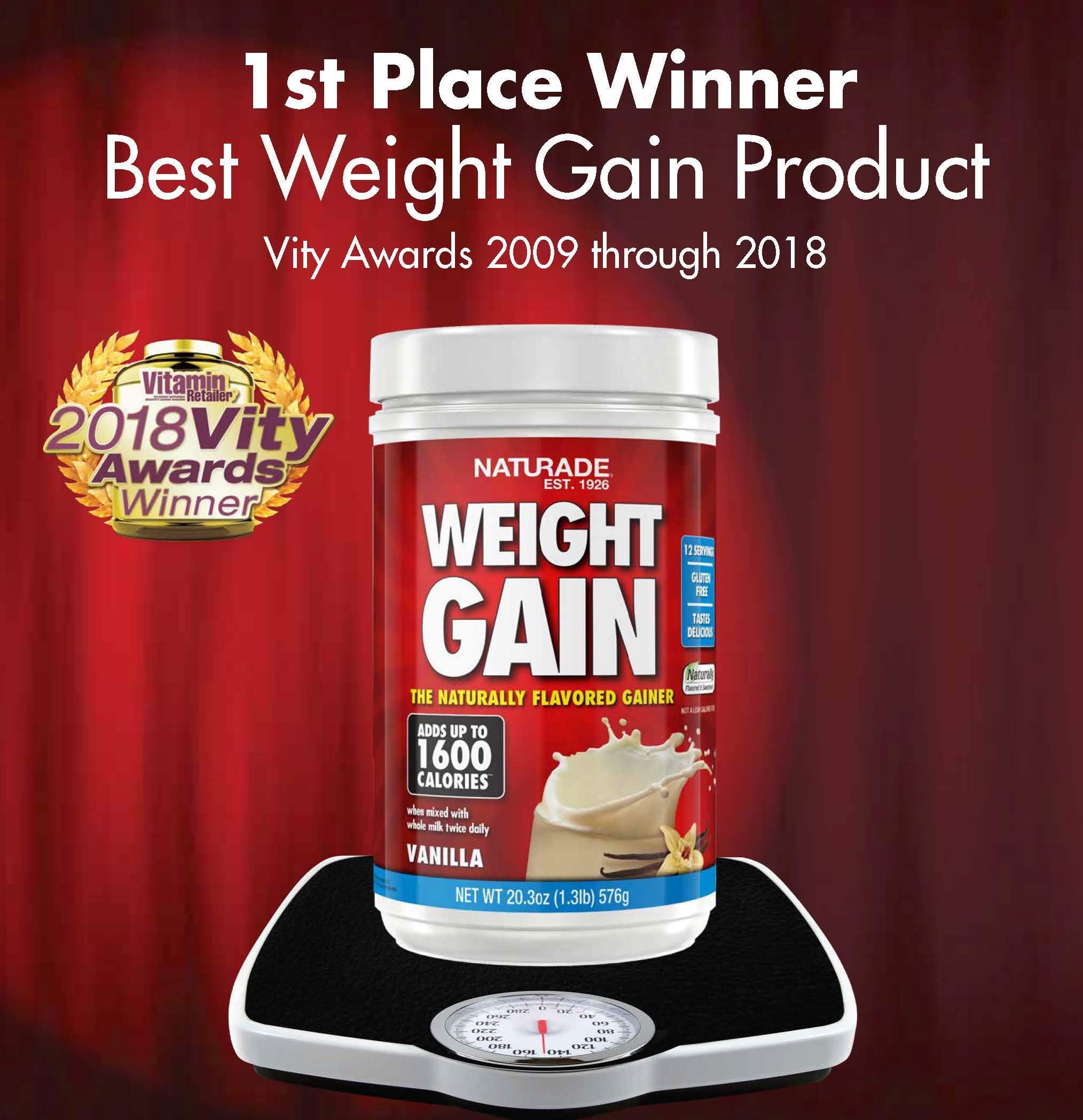 Naturade Weight Gain Instant Nutrition Drink Mix, Vanilla ,20.3 Ounce Naturade buy supplements canada