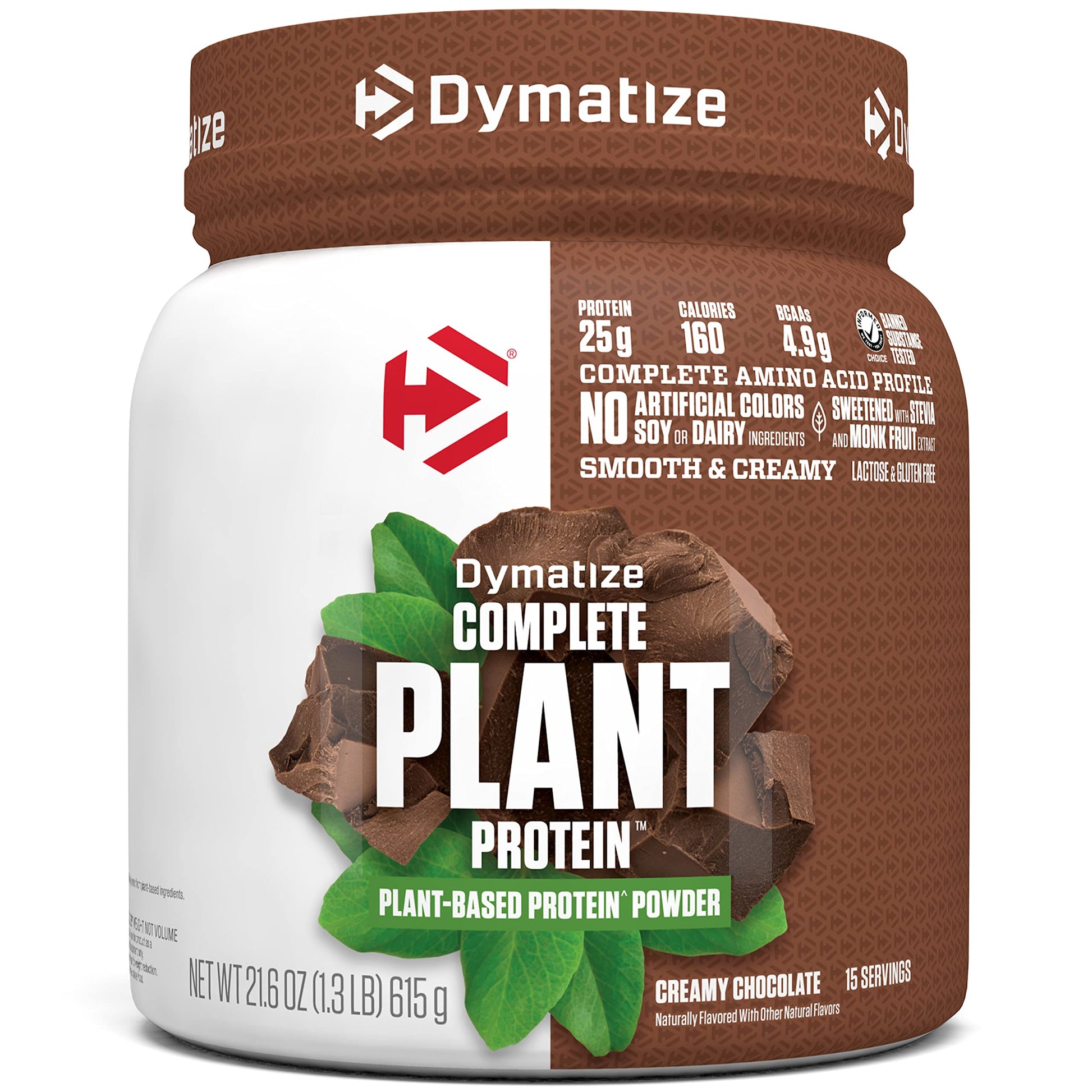 Dymatize Vegan Plant Protein, Creamy Chocolate, 25g Protein, 4.8g BCAAs, Complete Dymatize buy supplements canada