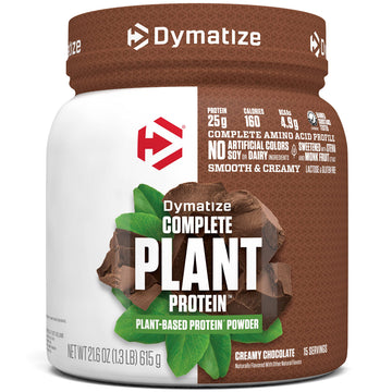 Dymatize Vegan Plant Protein, Creamy Chocolate, 25g Protein, 4.8g BCAAs, Complete Dymatize buy supplements canada