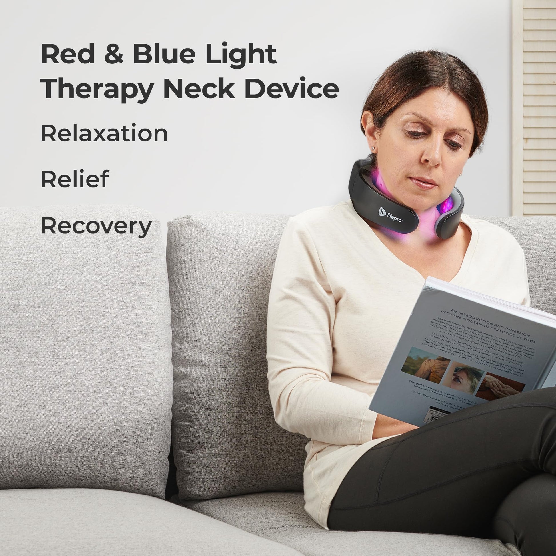 Lifepro Red Light Therapy for Neck - Compact & Rechargeable Red Light Therapy Device- On-The-Go LifePro buy supplements canada