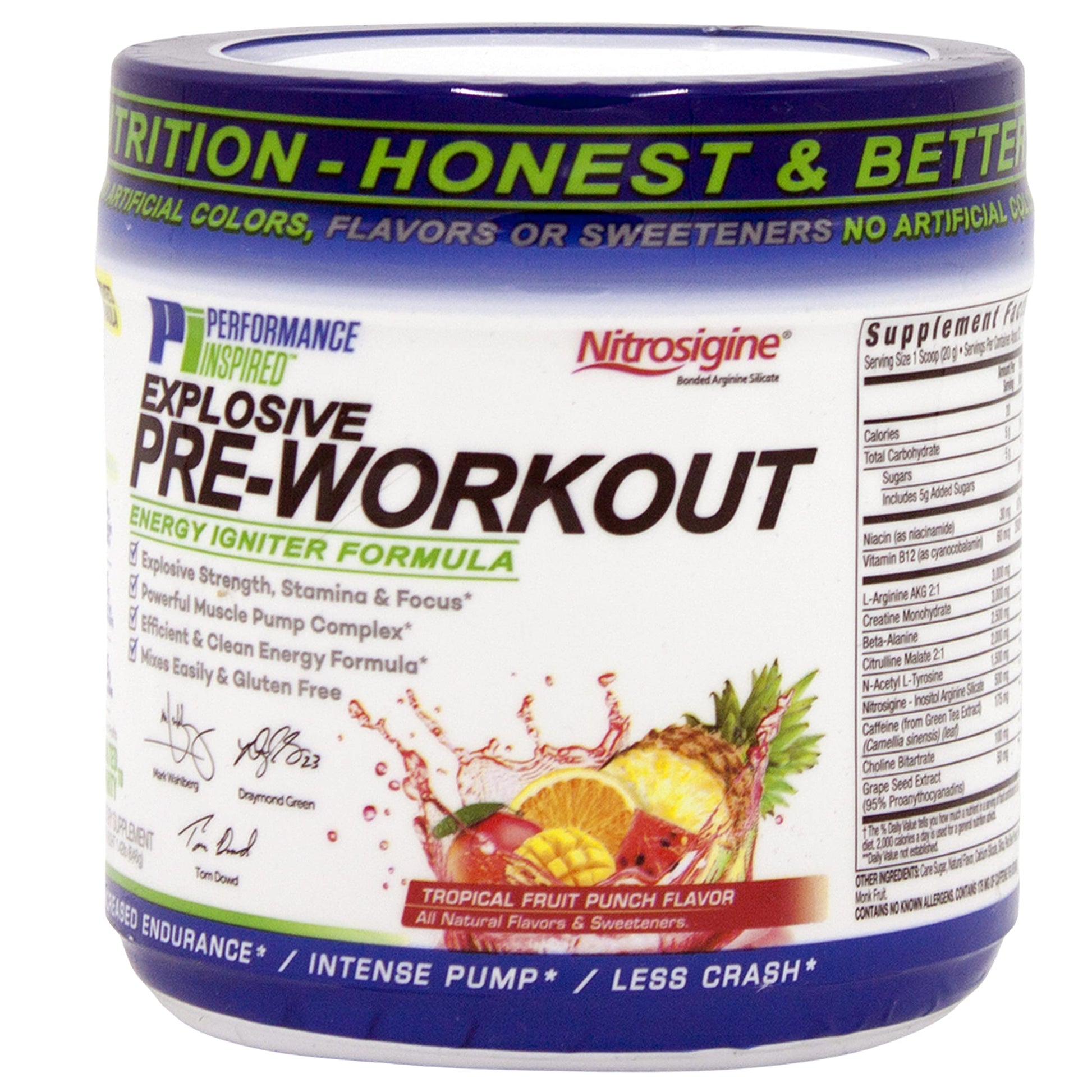 Performance Inspired Nutrition PreWorkout Powder - All Natural - G-Free & Vegan Formula PERFORMANCE INSPIRED buy supplements canada