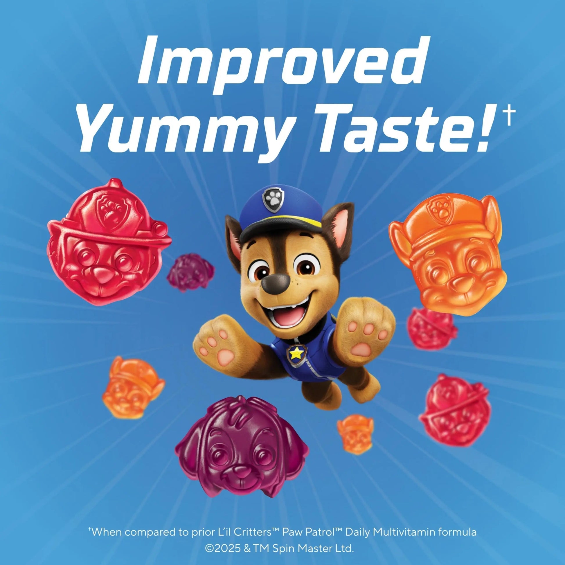 L’il Critters Paw Patrol Gummy Vites Daily Gummy Multivitamin for Kids, Vitamin C, D3 for Immune Support Cherry, Orange Lil Critters buy supplements canada