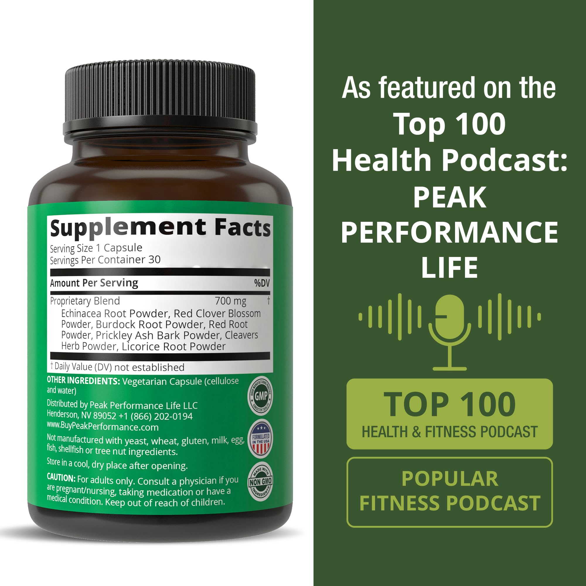 Lymphatic Drainage Supplement. 7-in-1 Lymph System Support Capsules to Detox & Cleanse. with Vegan Ingredients Echinacea Root, Red Clover Blossom, Burdock Root, Red Root, Licorice Root for Women, Men Peak Performance buy supplements canada