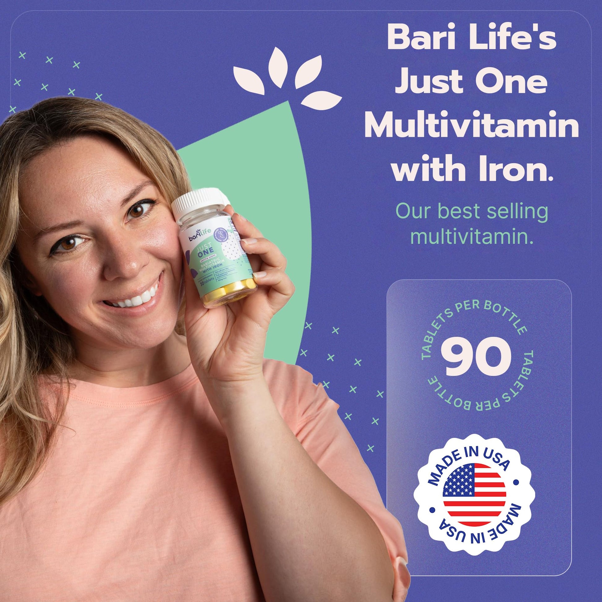Just One - Once Daily Bariatric Multivitamin with Iron (30) Bari Life buy supplements canada