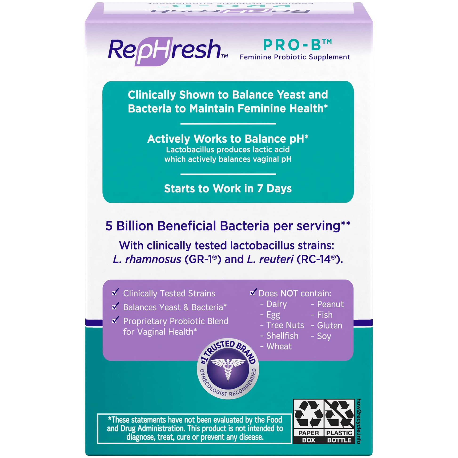 RepHresh Pro-B Probiotic Feminine Supplement - 5 Pack My Store buy supplements canada
