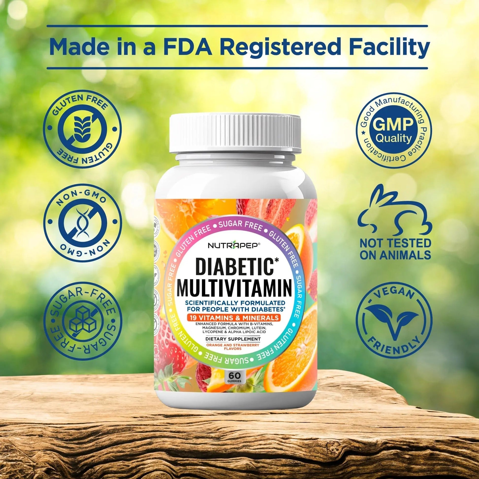 NutraPep Premium Multivitamin Chewable Gummies for Women & Men - Sugar-Free & Gluten Free Supplement Vitamins NutraPep buy supplements canada
