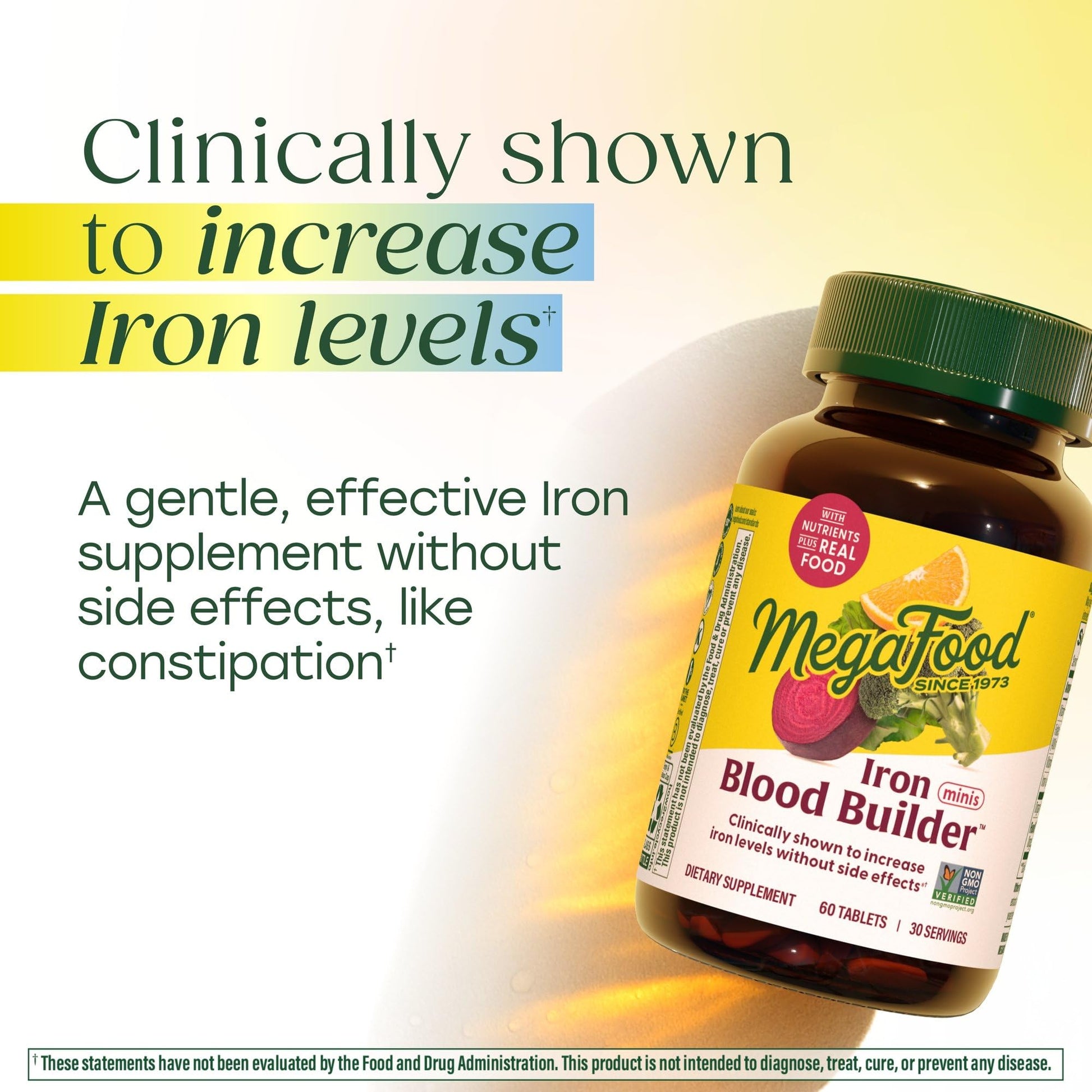 MegaFood Blood Builder Iron Supplement for Women & Men - Increase Iron Levels Without Side Effects - Combats Fatigue - Vitamin B12, Folic Acid & Vitamin C MegaFood buy supplements canada