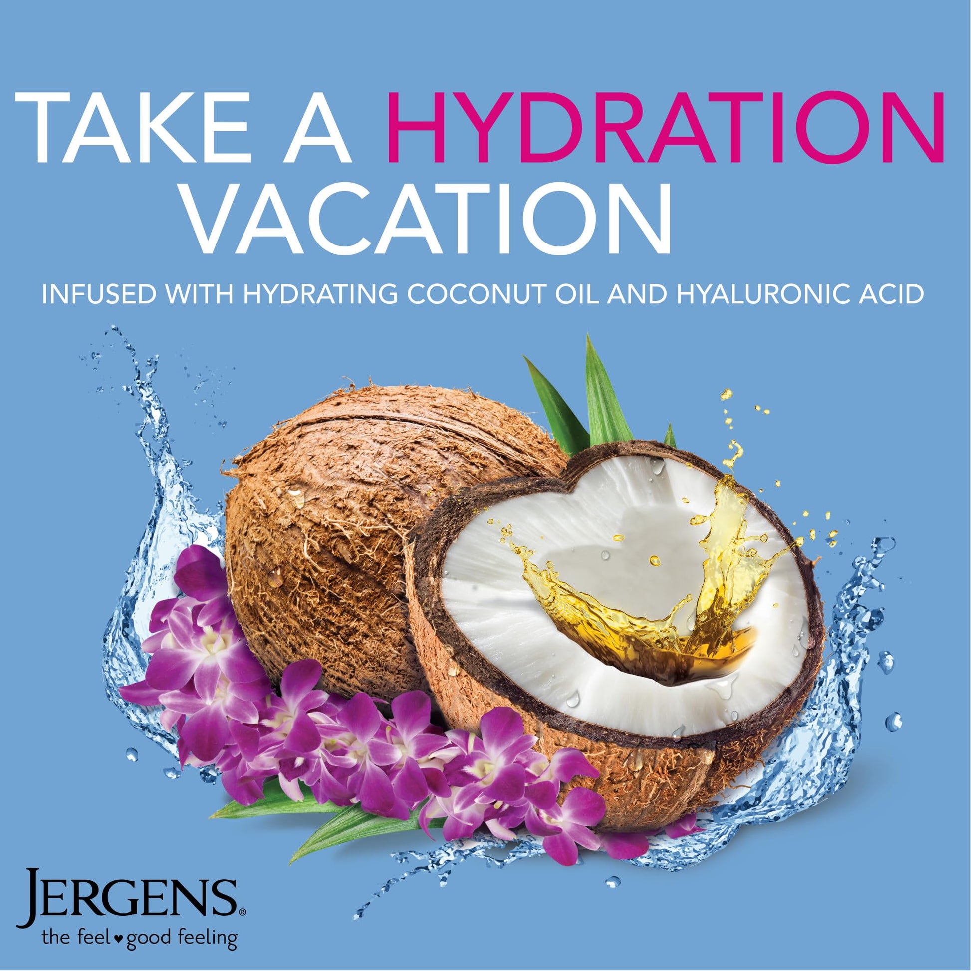 Jergens Wet Skin Body Lotion with Coconut Oil, In Shower Lotion for Dry Skin, Fast-Absorbing, Non-Sticky, Dermatologist Tested, 10 Ounce Jergens buy supplements canada