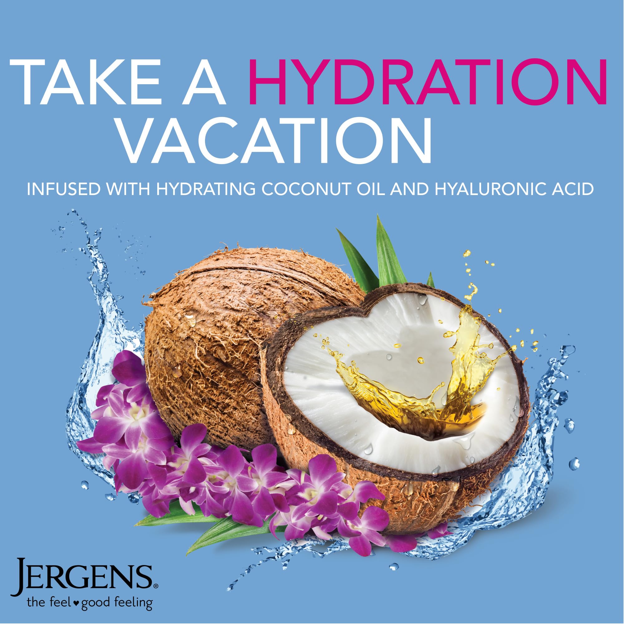 Jergens Wet Skin Body Lotion with Coconut Oil, In Shower Lotion for Dry Skin, Fast-Absorbing, Non-Sticky, Dermatologist Tested, 10 Ounce Jergens buy supplements canada