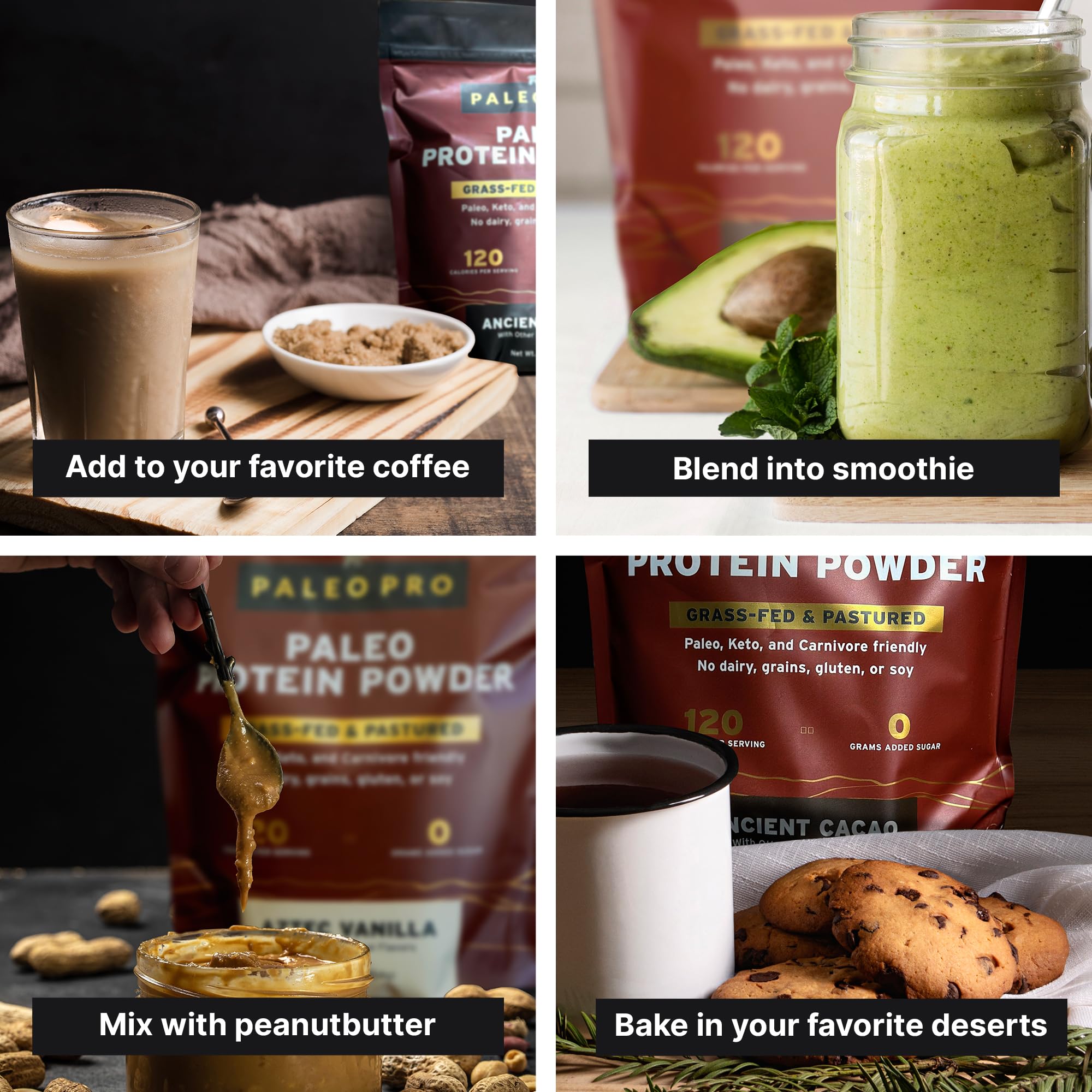 Paleo Pro 26G Beef Protein Powder - Grass Fed Protein Powder Isolate - Pure Animal Based Pastured & Cage-Free | Dairy & Gluten Free, Natural & Clean Proteins for Paleo & Keto - 15 Days Supply Vanilla Paleo Pro buy supplements canada