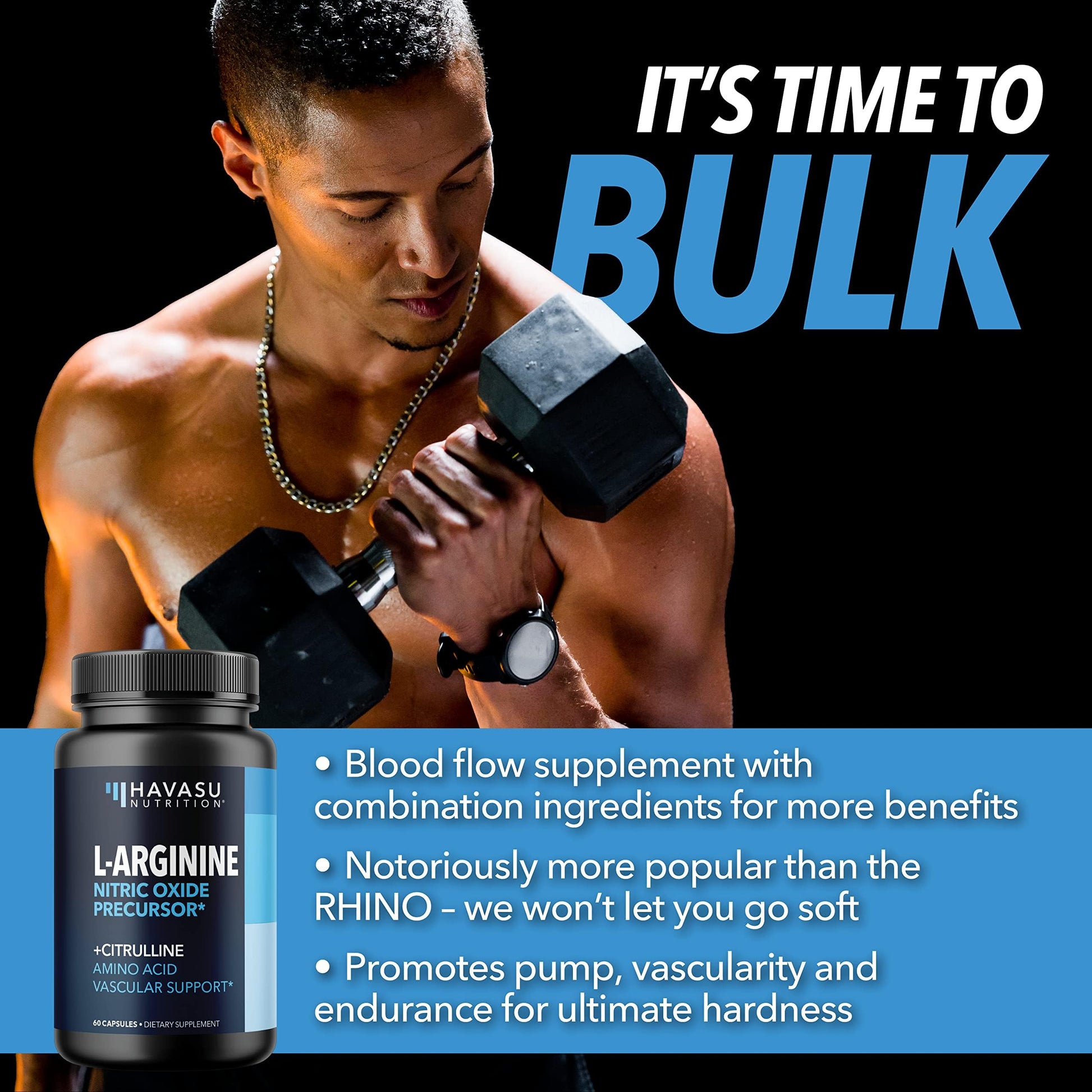 Extra Strength L Arginine - 1200mg Nitric Oxide Supplement for Muscle HAVASU NUTRITION buy supplements canada