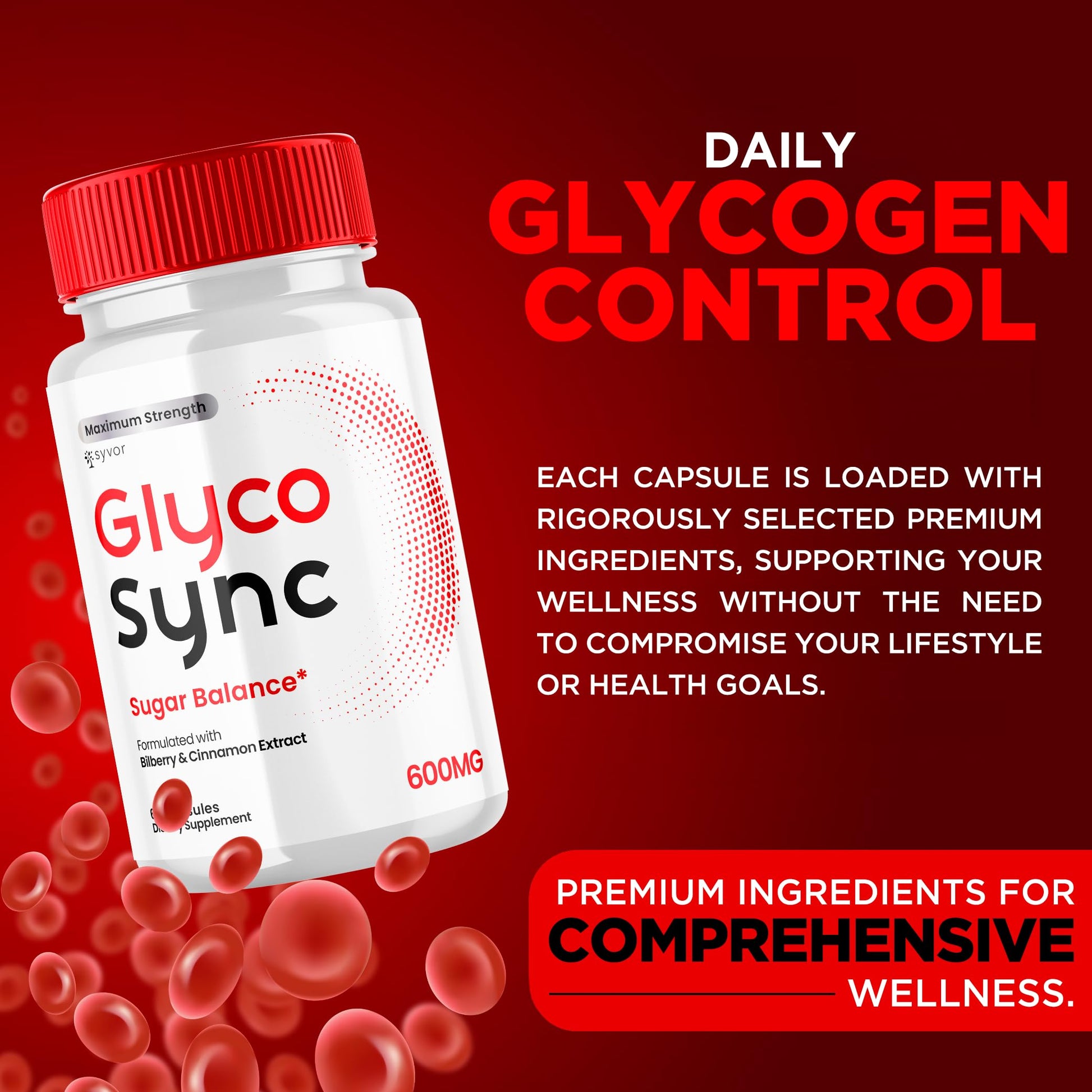 Glyco Sync Capsules, Official Glyco Sync Balance Pills with All Natural Ingredients, Advanced Formula GlycoSync Joint Support for Health and Wellness Extra Strength for Men and Women (60 Capsules) Syvor buy supplements canada