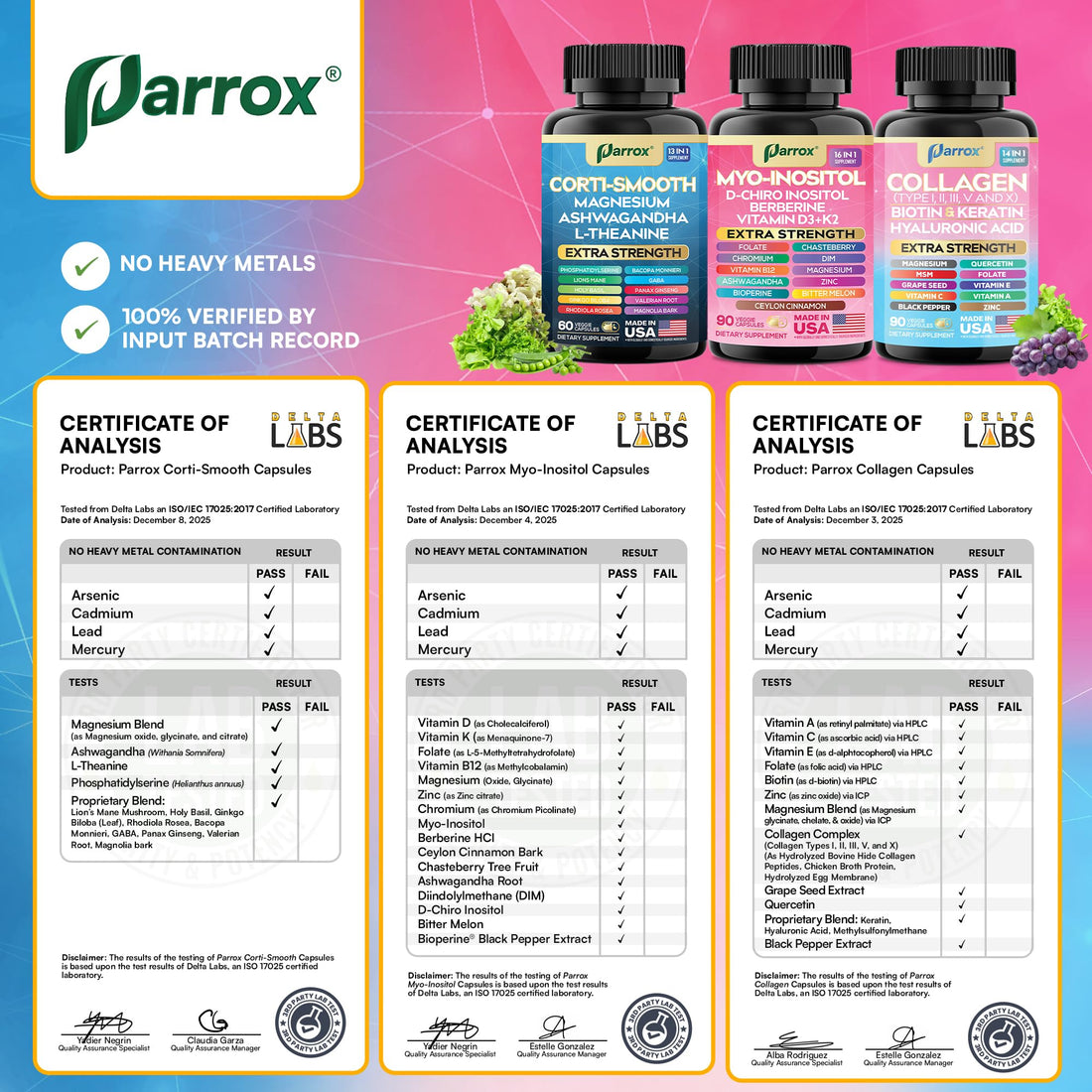 Parrox She Shines Set - Collagen Peptides Types I, II, III, V, X, Biotin, Keratin, Myo Inositol & D-Chiro Inositol, Berberine, Cortisol Support, Magnesium, Ashwagandha, L-Theanine, Lions Mane Parrox buy supplements canada