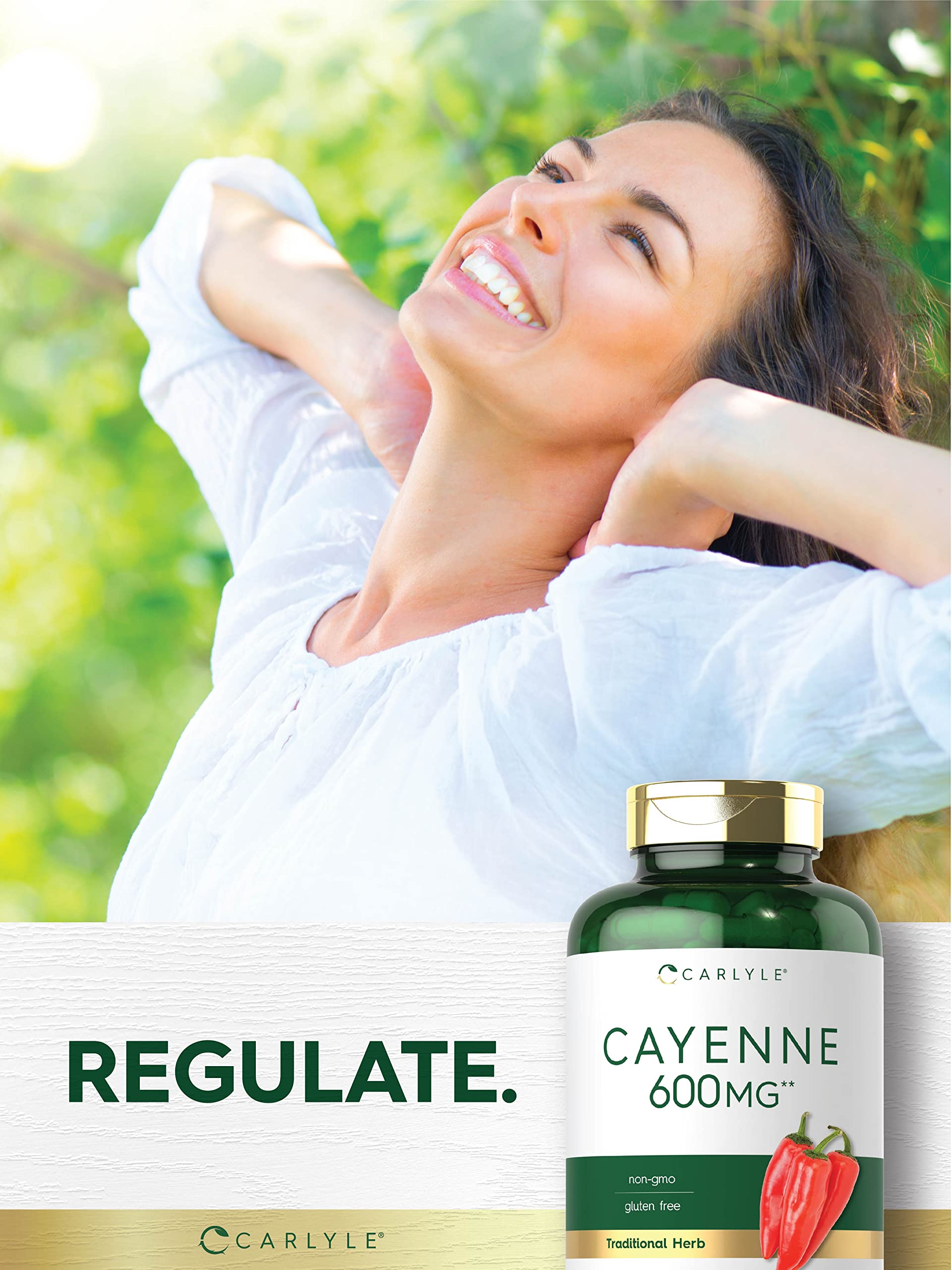 Carlyle Cayenne Pepper Capsules 600mg | 350 Pills | Non-GMO, Gluten Free Supplement Carlyle buy supplements canada