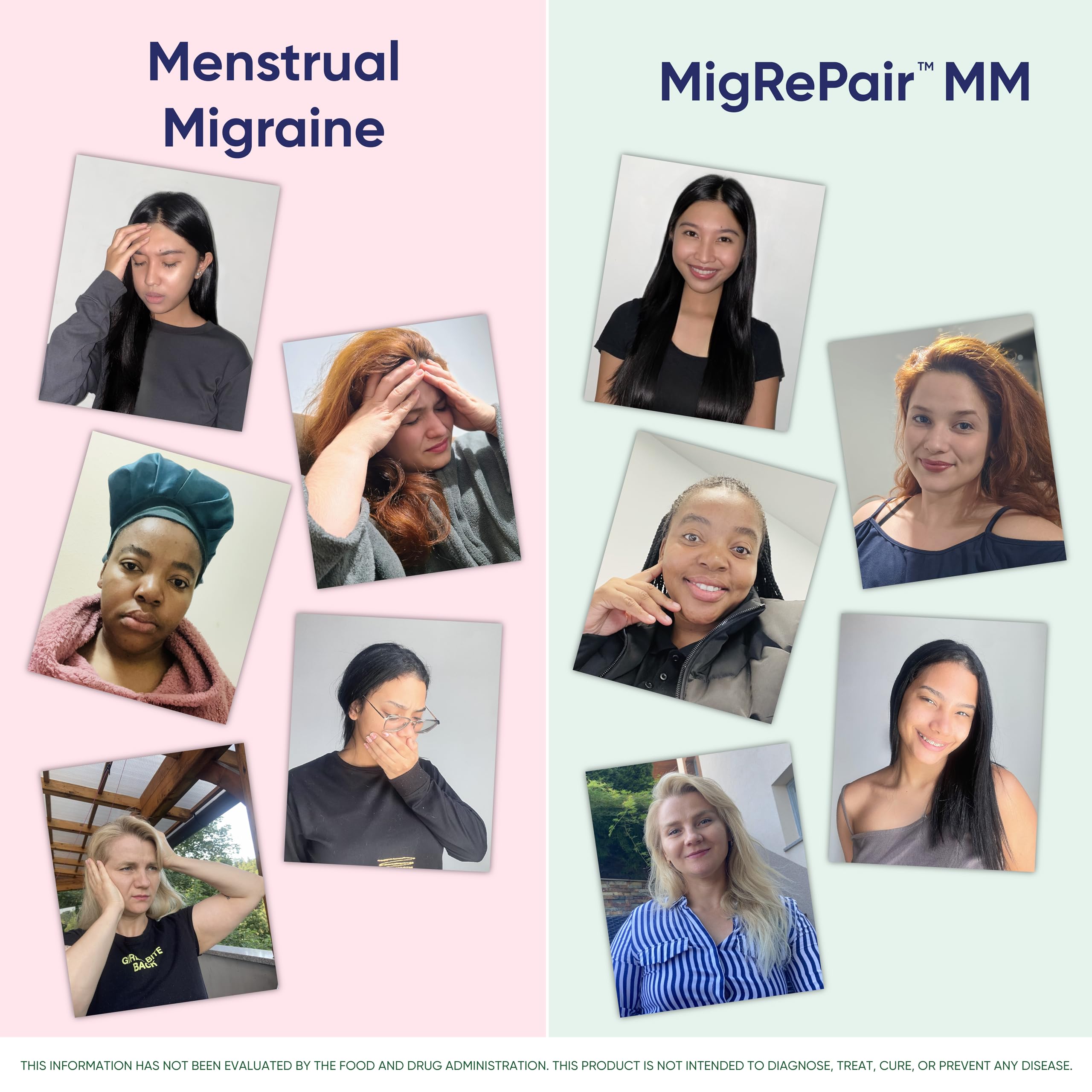MigRePair MM Bottle of 60 - Doctor Formulated Natural Herbal Migraine Supplement for Women, Menstrual Migraine Relief, Hormonal Migraine Support with Feverfew, White Willow Bark Pine Bark & Grape Seed Migraceutics buy supplements canada