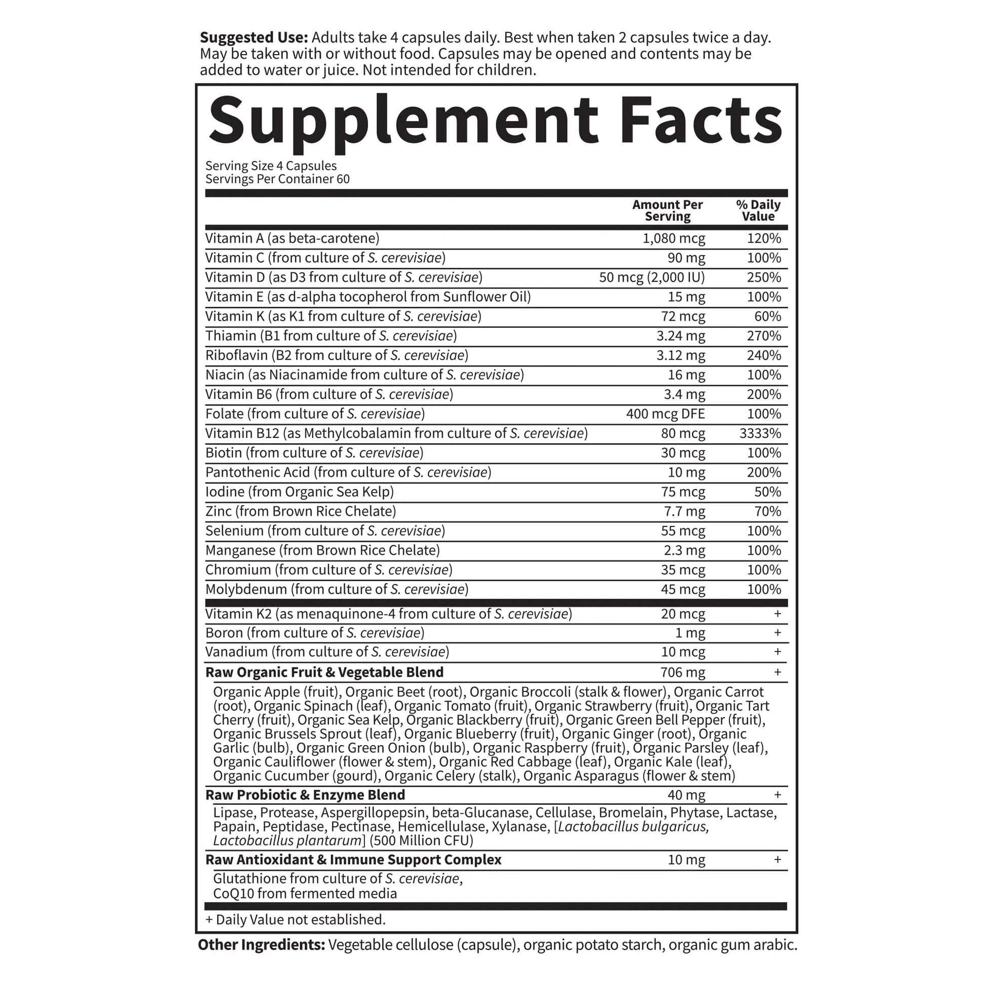Garden of Life Vitamin Code Multivitamin for Women 50 & Over, B Vitamins, A, C, D3, E & K, CoQ10, Probiotics & Enzymes Garden of Life buy supplements canada