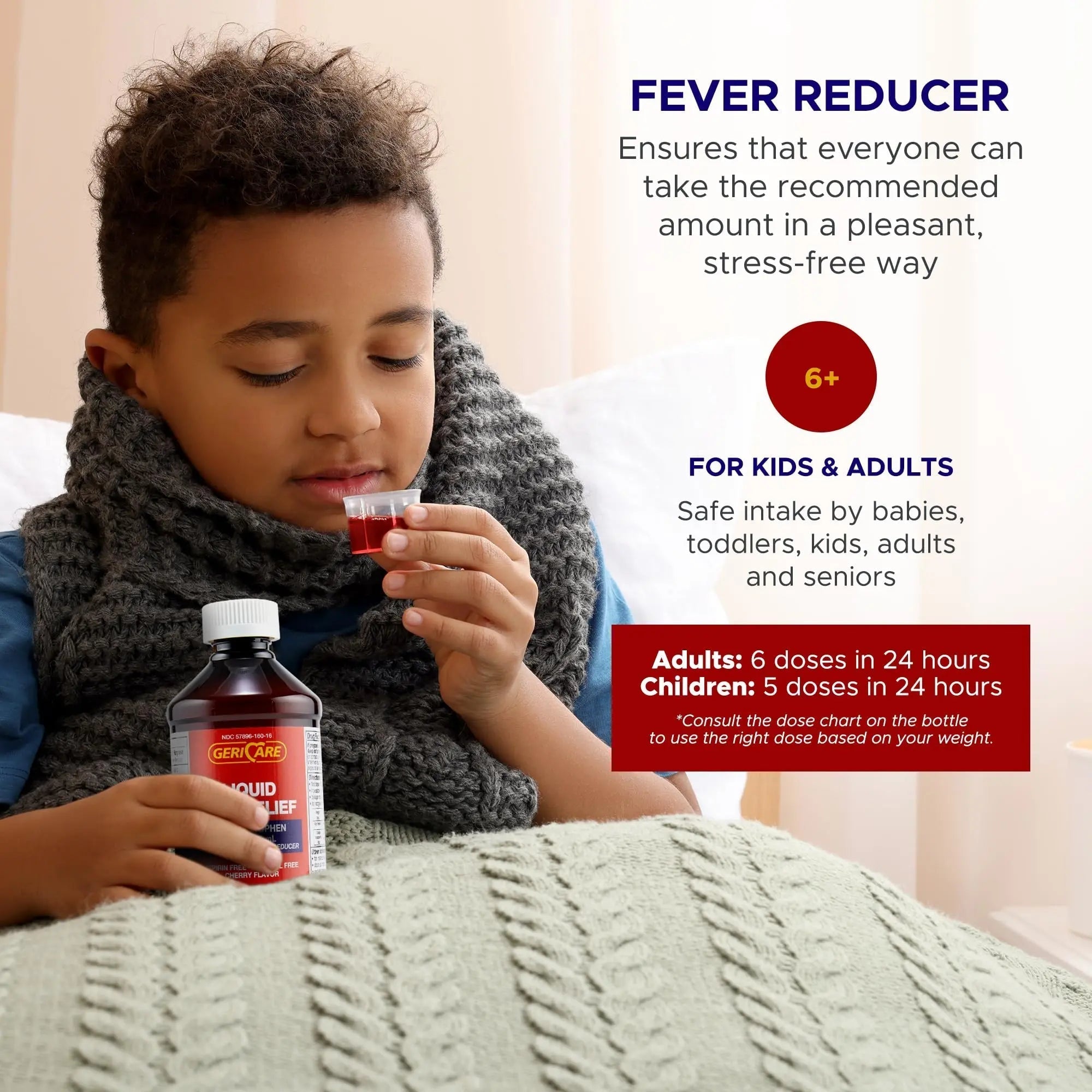 GeriCare Regular Strength Liquid Acetaminophen 160 mg, Pain Reliever, Fever Reducer, Aspirin & Alcohol Free, Cherry Flavored 16 Fl Oz (Pack of 2) GeriCare buy supplements canada
