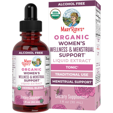 MaryRuth Organics USDA Organic Women's Wellness Liquid Herbal Supplements | Includes Stinging Nettle, Raspberry Leaf, Eleuthero Root, Chaste Tree Berry | Menstrual Support | Non-GMO, Vegan MARYRUTH'S buy supplements canada