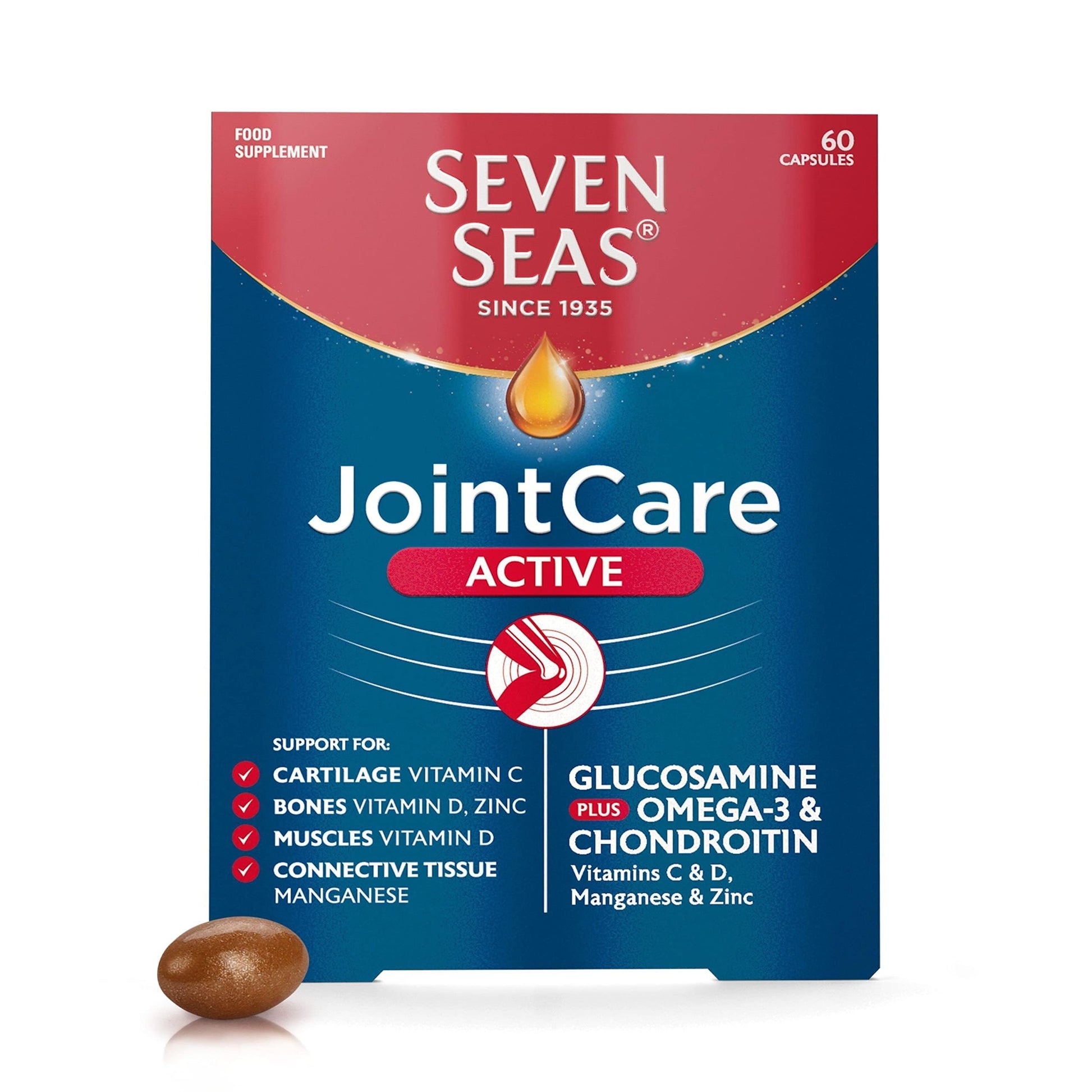 Seven Seas JointCare Active, With Glucosamine, Omega-3, Chondroitin, Vitamins C and D Seven Seas buy supplements canada