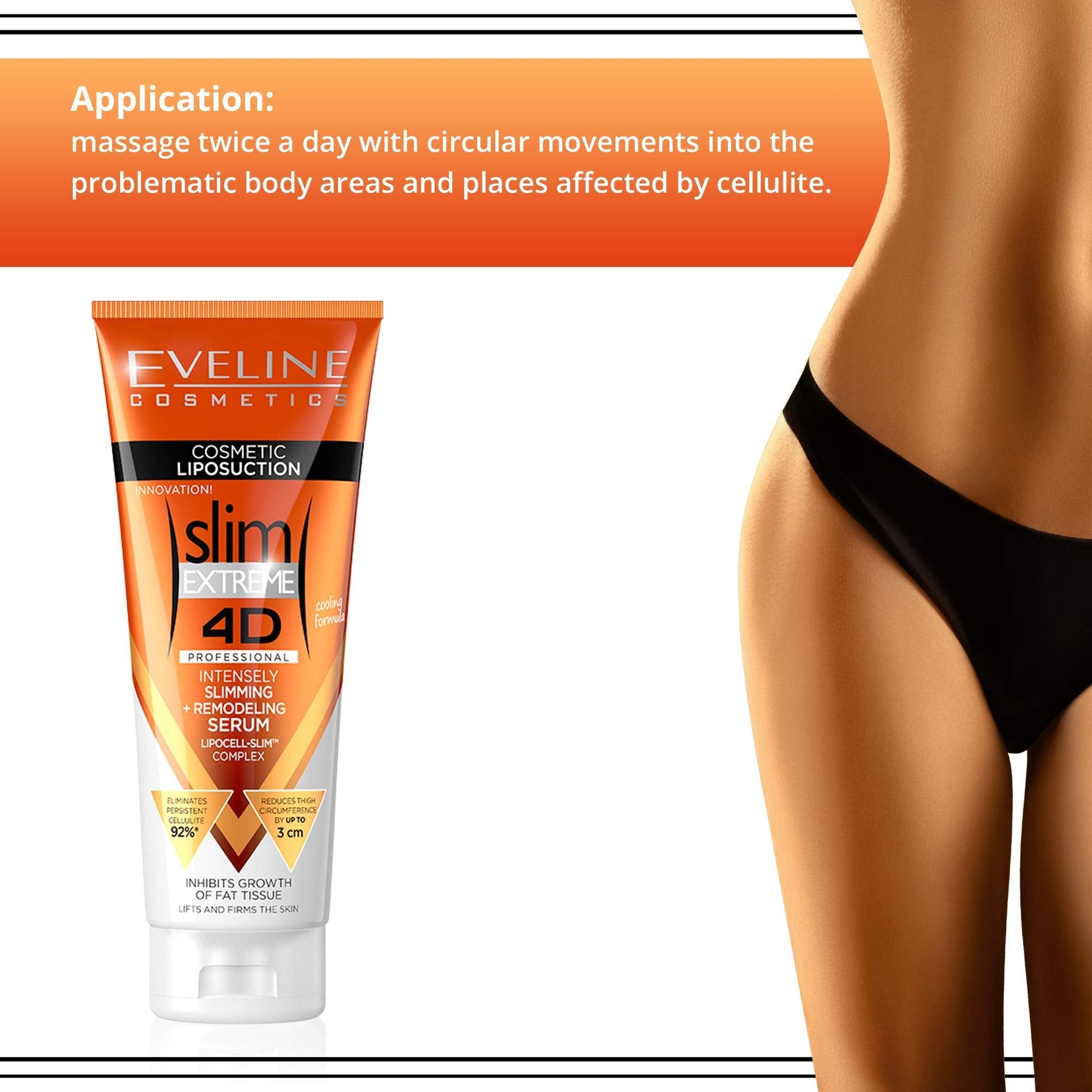 Eveline Slim Extreme 4D Liposuction Body Serum, 8.80 Fluid Ounce EVELINE COSMETICS buy supplements canada