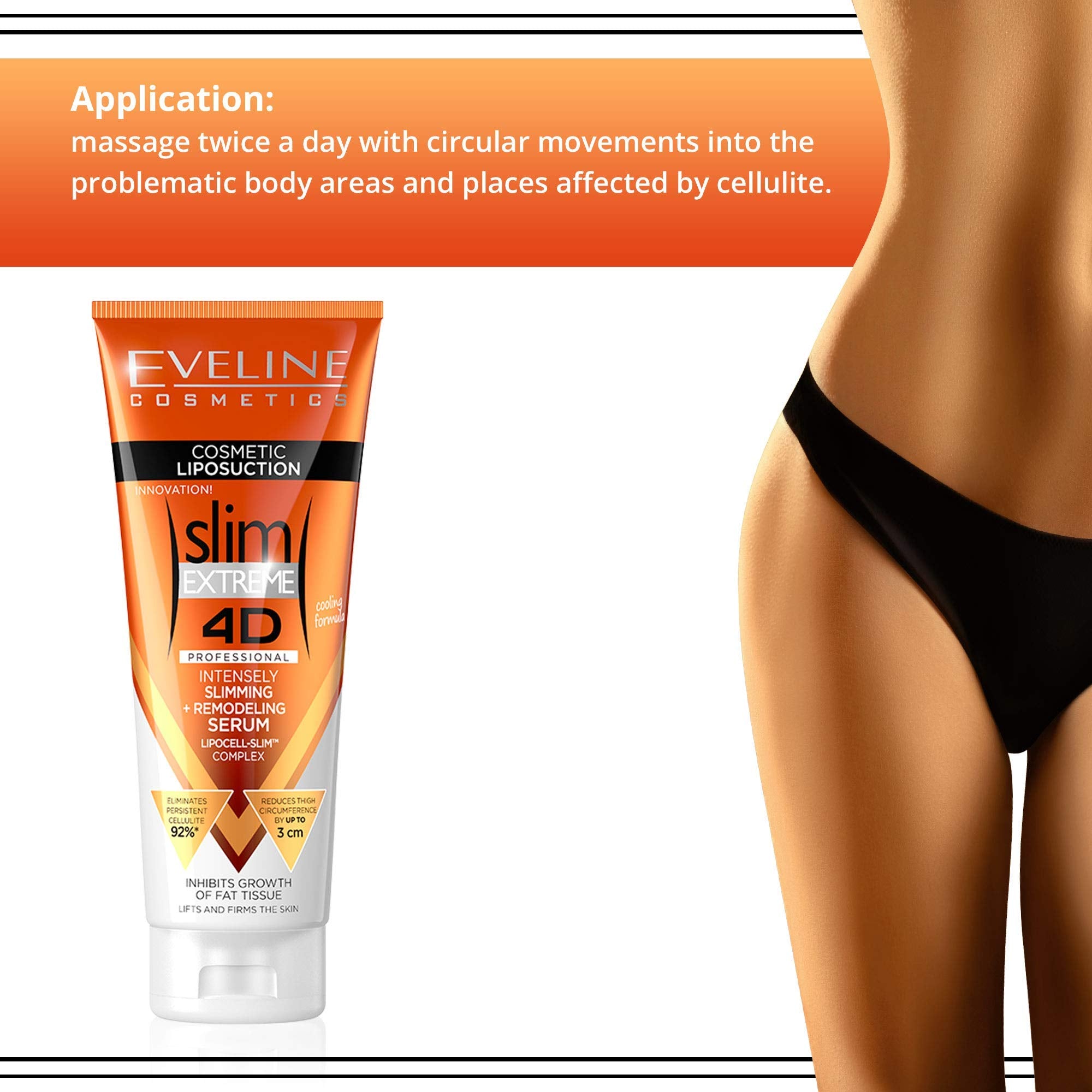 Eveline Slim Extreme 4D Liposuction Body Serum, 8.80 Fluid Ounce EVELINE COSMETICS buy supplements canada