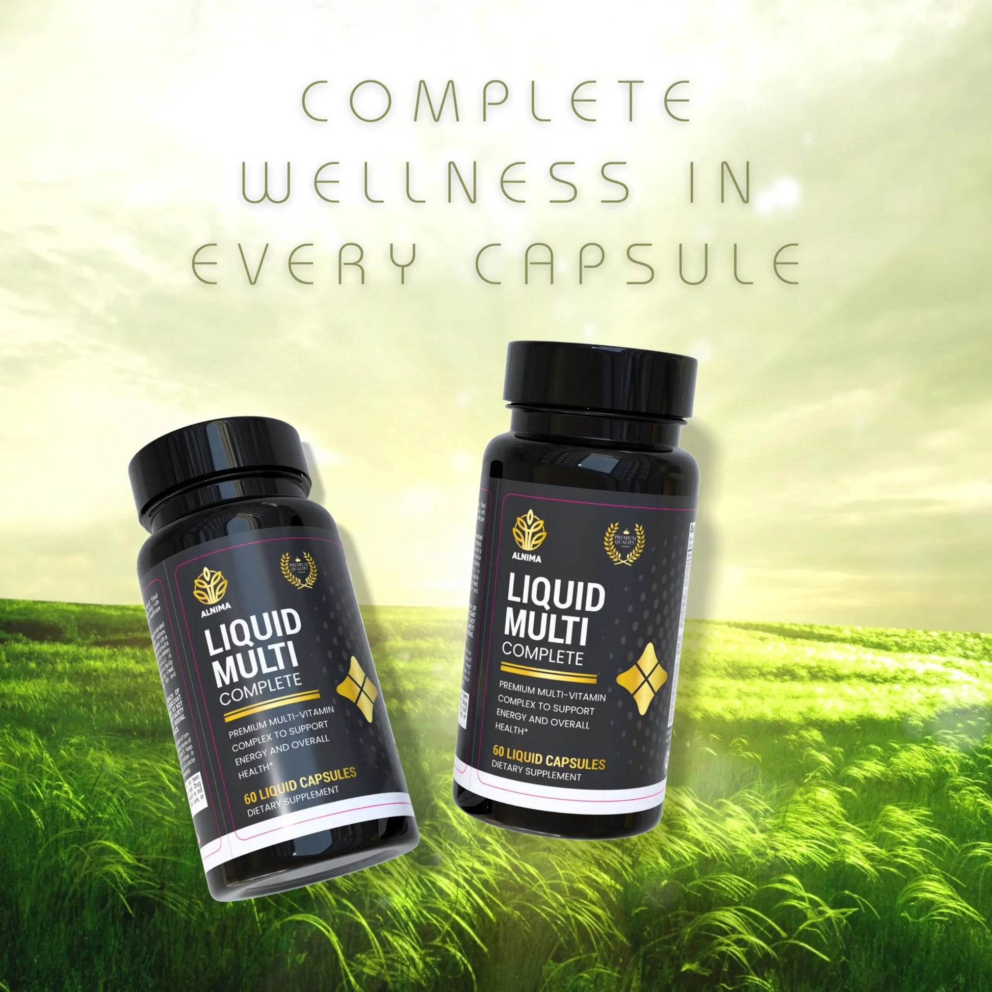 ALNIMA Halal Liquid Multivitamin Complete – Energy & Immune Support with 29 Essential Nutrients | 60 Liquid Capsules – Halal Certified ALNIMA buy supplements canada