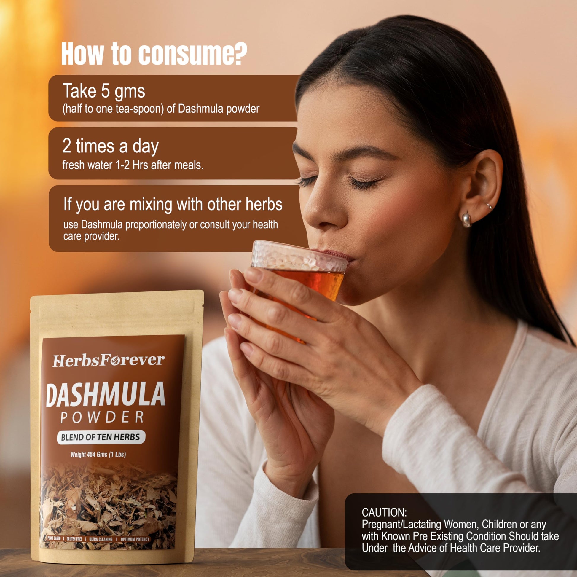 Herbsforever Dashmula Cut and Sifted (Coarse/Kawth) Herbs for Tea - Joint Comfort, Vata Calming, Female Postpartum Cycle & Wellness, Ten Authentic Ayurvedic Roots, Non GMO, Vegan 454g,1 lbs,Dashmool Herbsforever buy supplements canada