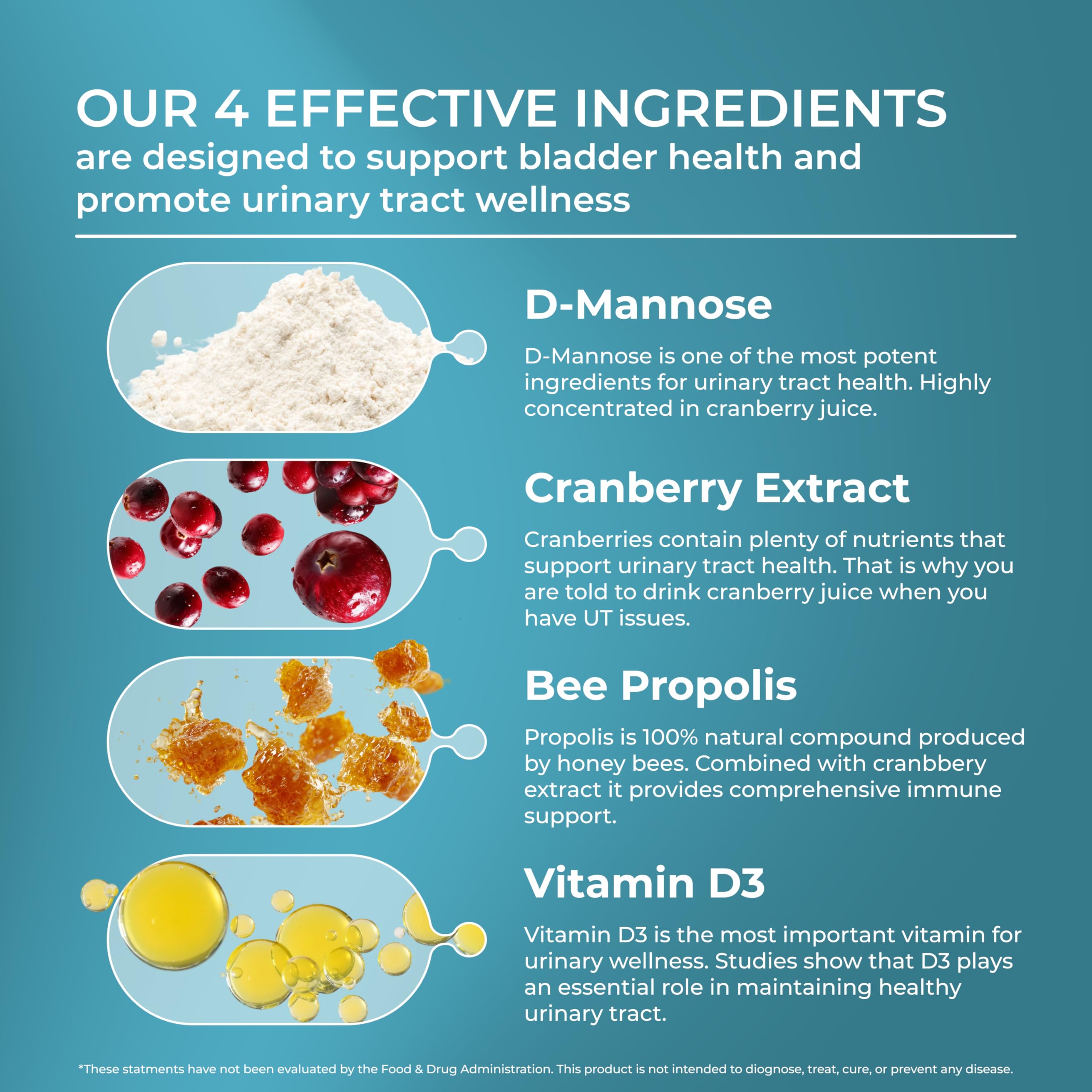 PUREHEALTH RESEARCH UT Fix - Urinary Tract Health Formula - Urinary Tract Support for Women & Men - Cranberry Supplement with D Mannose 1000mg, Vitamin D3 & Bee Propolis - 60 Capsules PUREHEALTH RESEARCH buy supplements canada