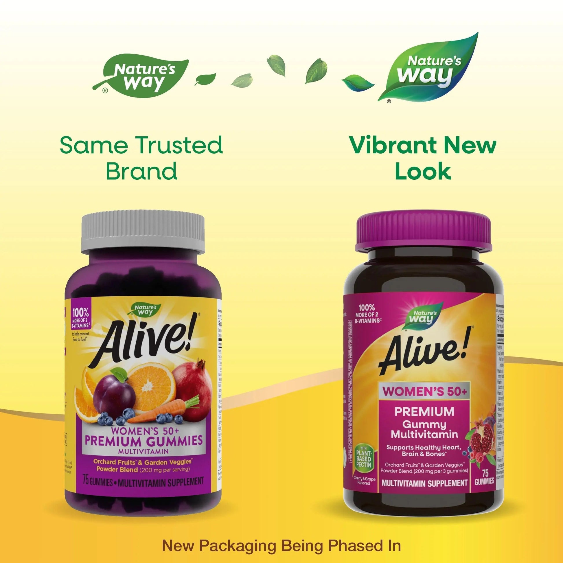 Nature’s Way Alive! Women’s 50+ Premium Gummy Multivitamin, Supports Healthy Heart, Brain & Bones*, B-Vitamins Nature's Way buy supplements canada