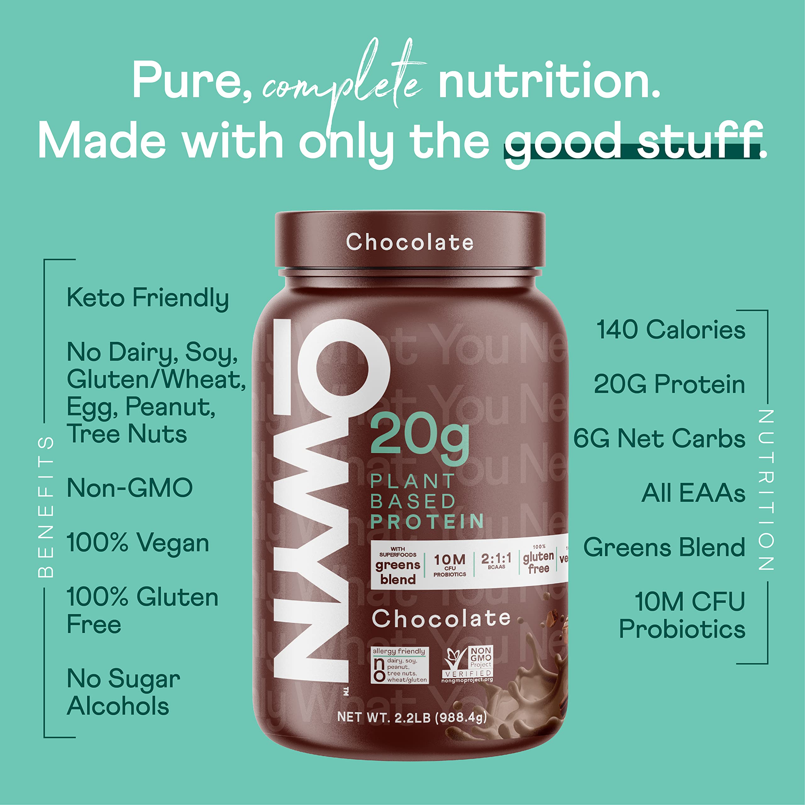 OWYN Only What You Need Vegan Protein Powder, 20g Plant Based Protein, Probiotics OWYN Only What You Need buy supplements canada