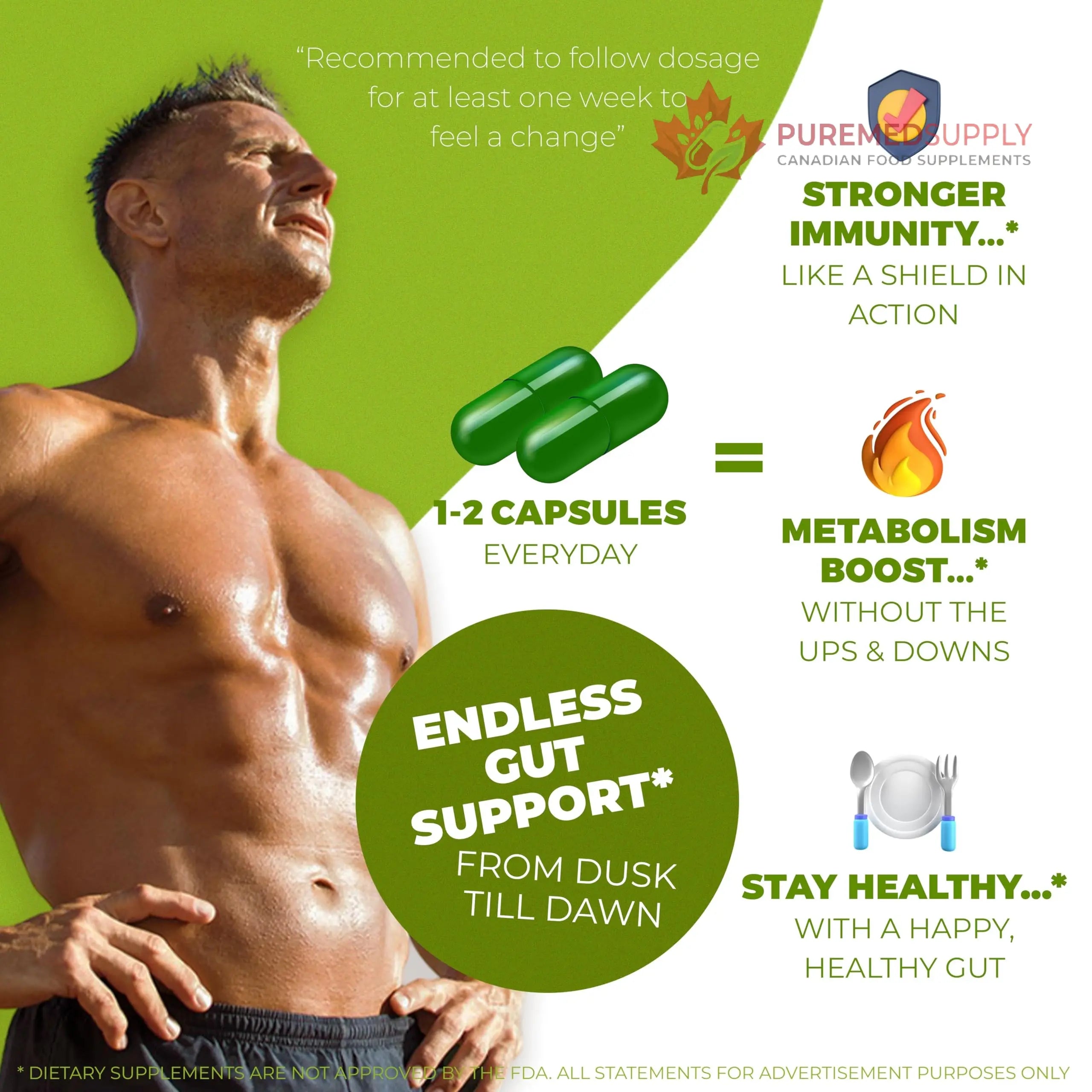 Stemox Gut Energy – Natural Energy & Metabolism Support Supplement with Biotin, Chromium, Alpha Lipoic Acid & Organic Herbal Extracts – Blood Sugar & Gut Health Support – 60 Vegan Capsules Stemox buy supplements canada