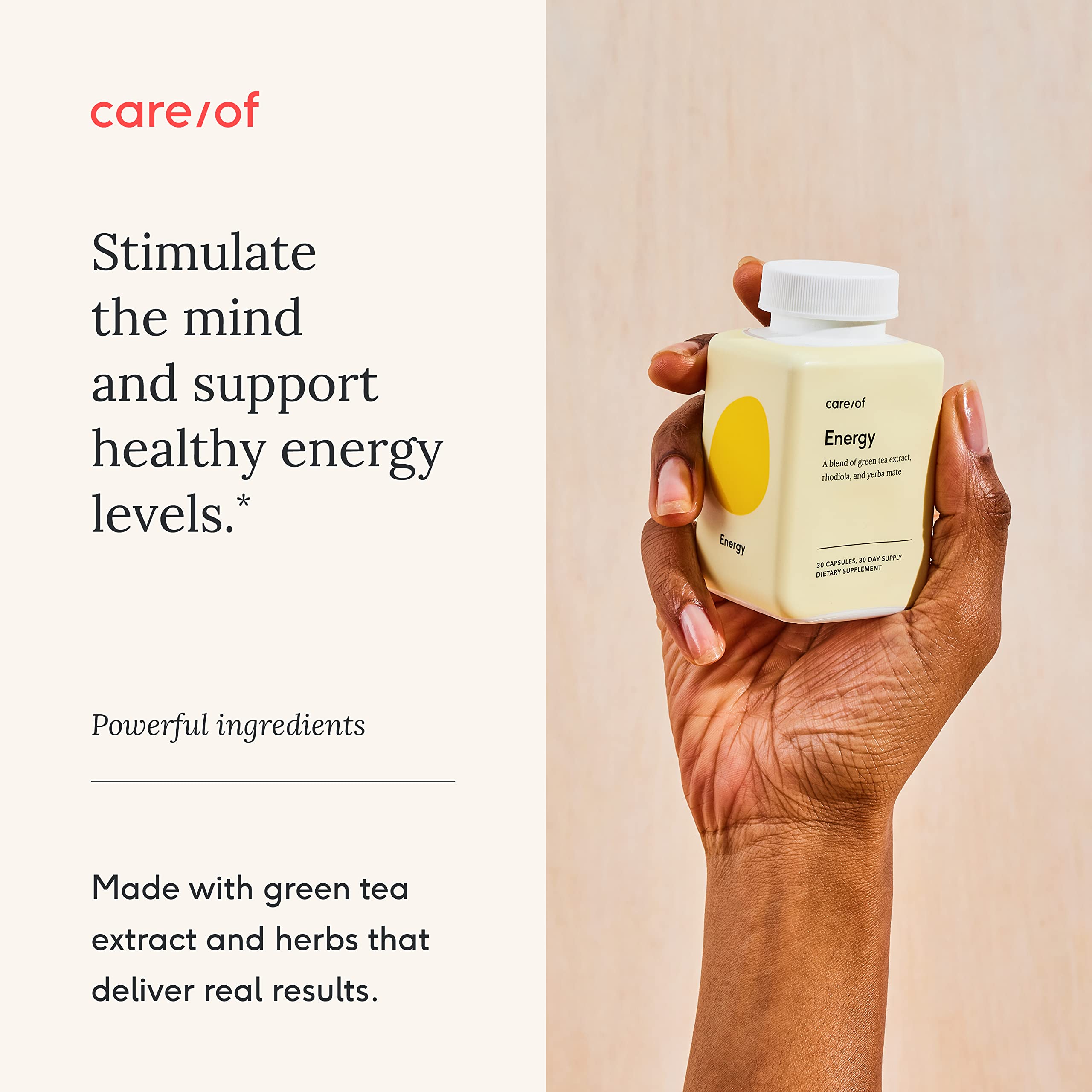 Care/of Natural Energy Supplements for Fatigue Vitamins for Energy and Tiredness for Women & Men, Energy Vitamins for Women for Healthy Energy, Energy Supplements for Women – 30 Energy Pills Care/of buy supplements canada