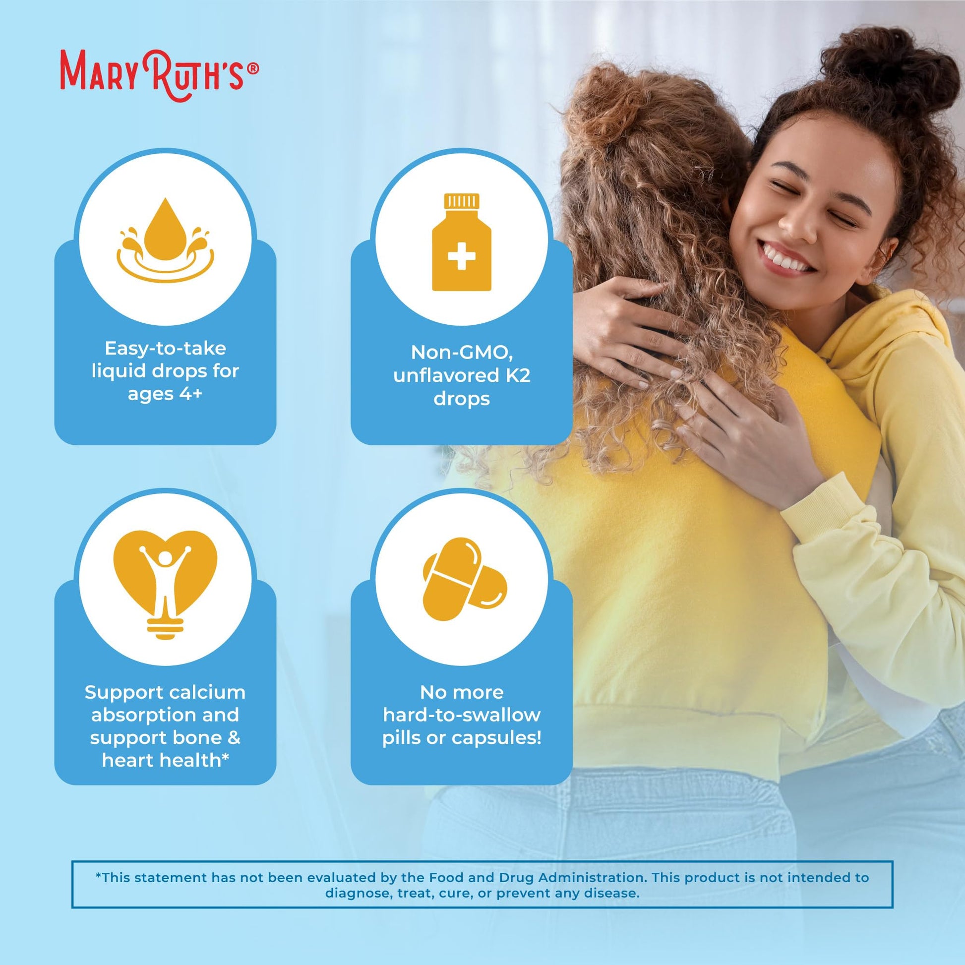 MaryRuth’s USDA Organic Vitamin K2 MK7 Liquid Drops for Adults & Kids | Sourced from Natto | Menaquinone- 7 | Vegan K2 Vitamin for Bone Health & Calcium Absorption | 1oz | Up to 90 Servings MARYRUTH'S buy supplements canada