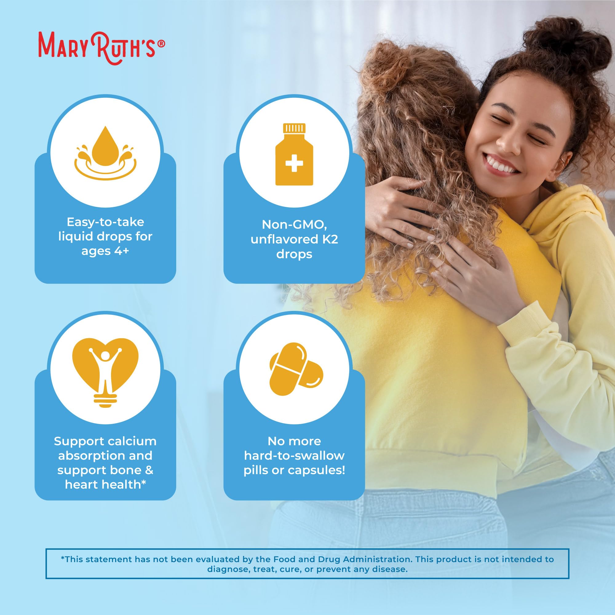 MaryRuth’s USDA Organic Vitamin K2 MK7 Liquid Drops for Adults & Kids | Sourced from Natto | Menaquinone- 7 | Vegan K2 Vitamin for Bone Health & Calcium Absorption | 1oz | Up to 90 Servings MARYRUTH'S buy supplements canada