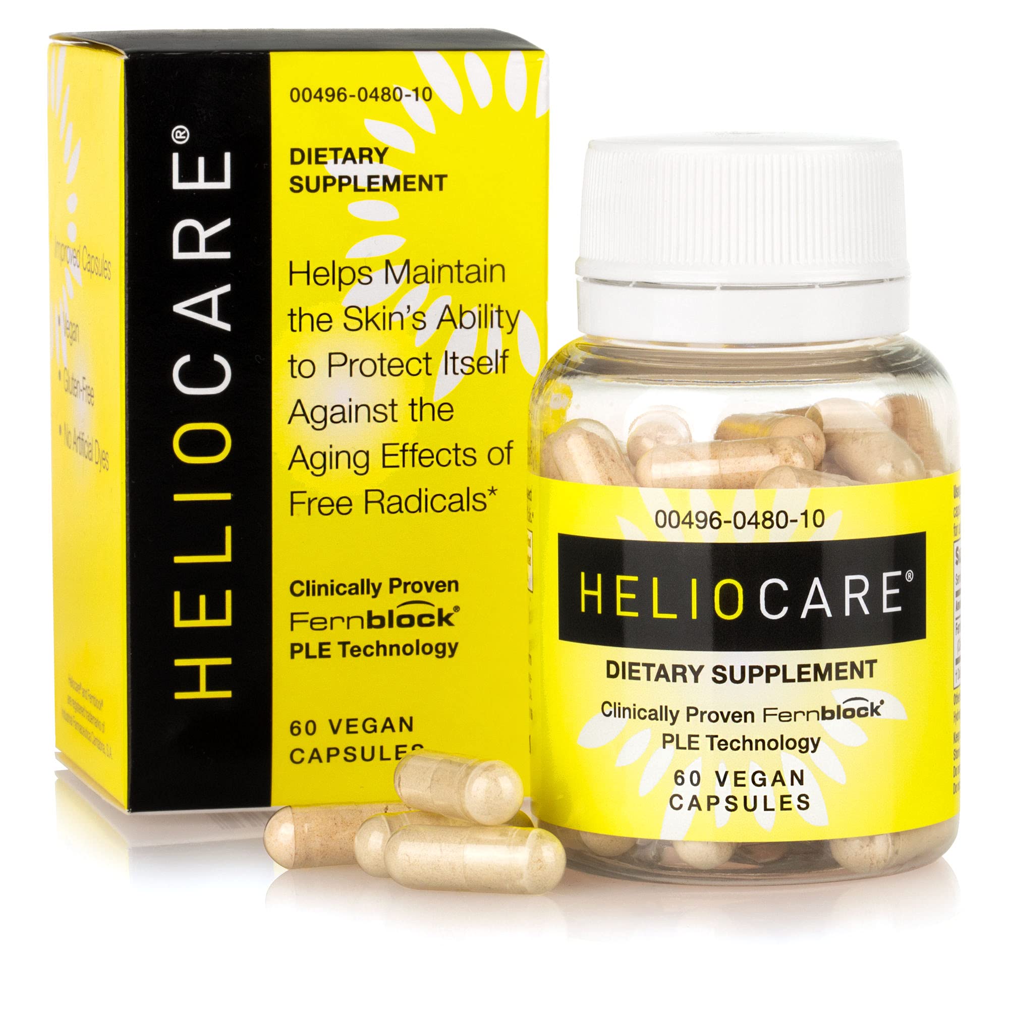 Heliocare Skin Care Dietary Supplement: 240mg Polypodium Leucotomos Extract Pills - Antioxidant Rich Formula with Fernblock Heliocare buy supplements canada