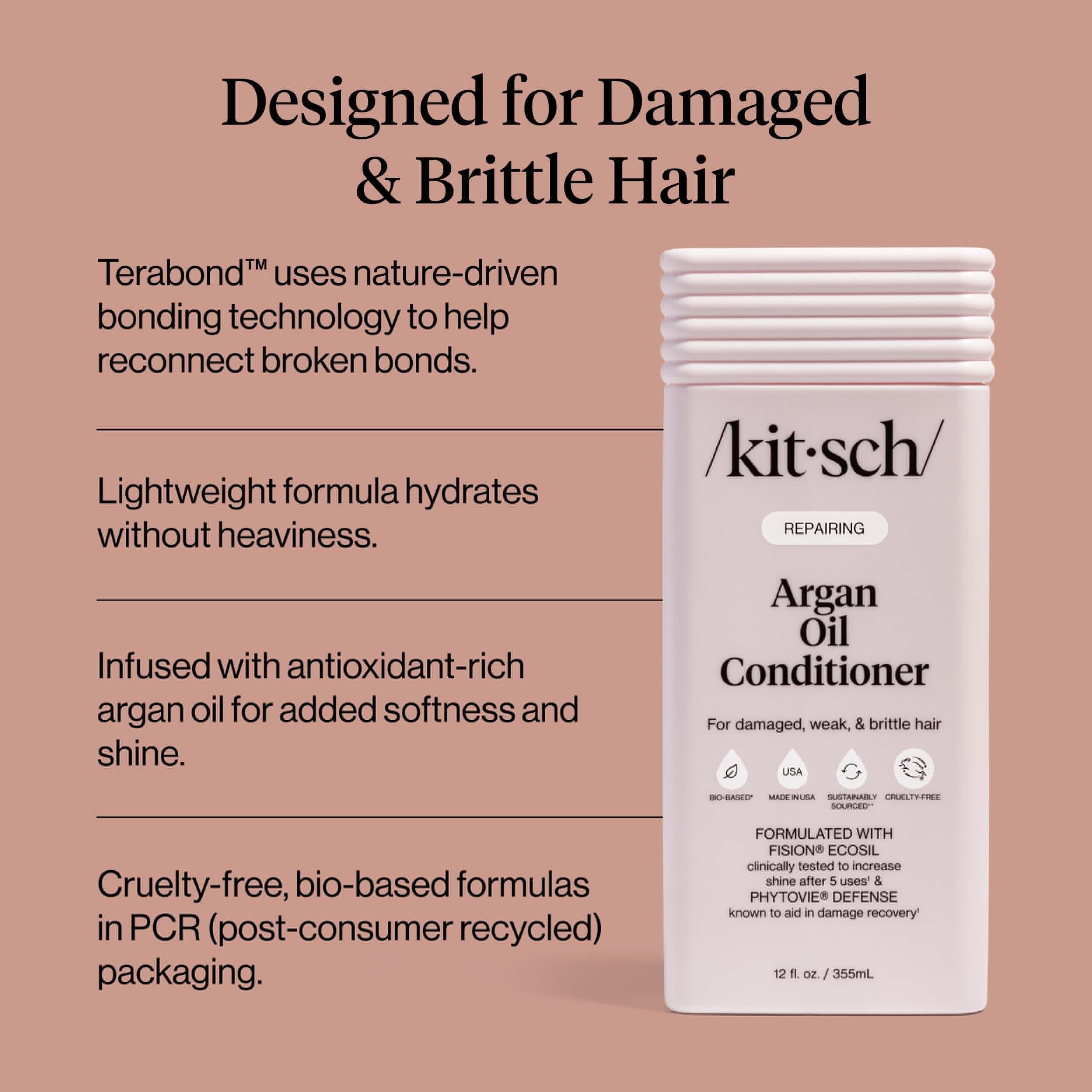 Kitsch Repairing Argan Oil Liquid Conditioner for Women & Men – Argan Oil for Hair, For Shine, Smoothness & Damage Recovery, Hair Repair – Clean, Color-Safe Hair Care - 12.3 oz Kitsch buy supplements canada