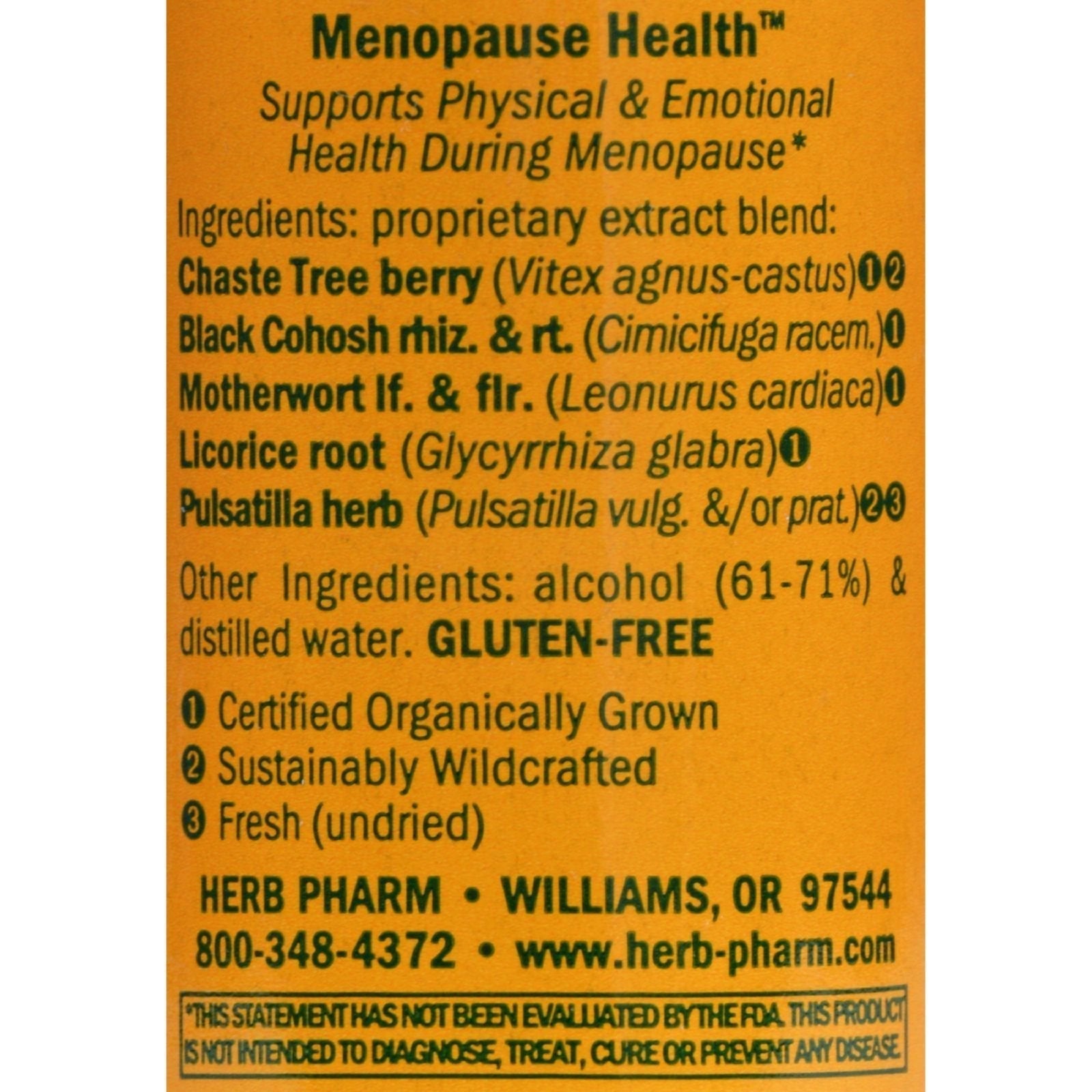 Herb Pharm Menopause Health Liquid Herbal Formula for Physical and Emotional Support - 1 Ounce Herb Pharm buy supplements canada