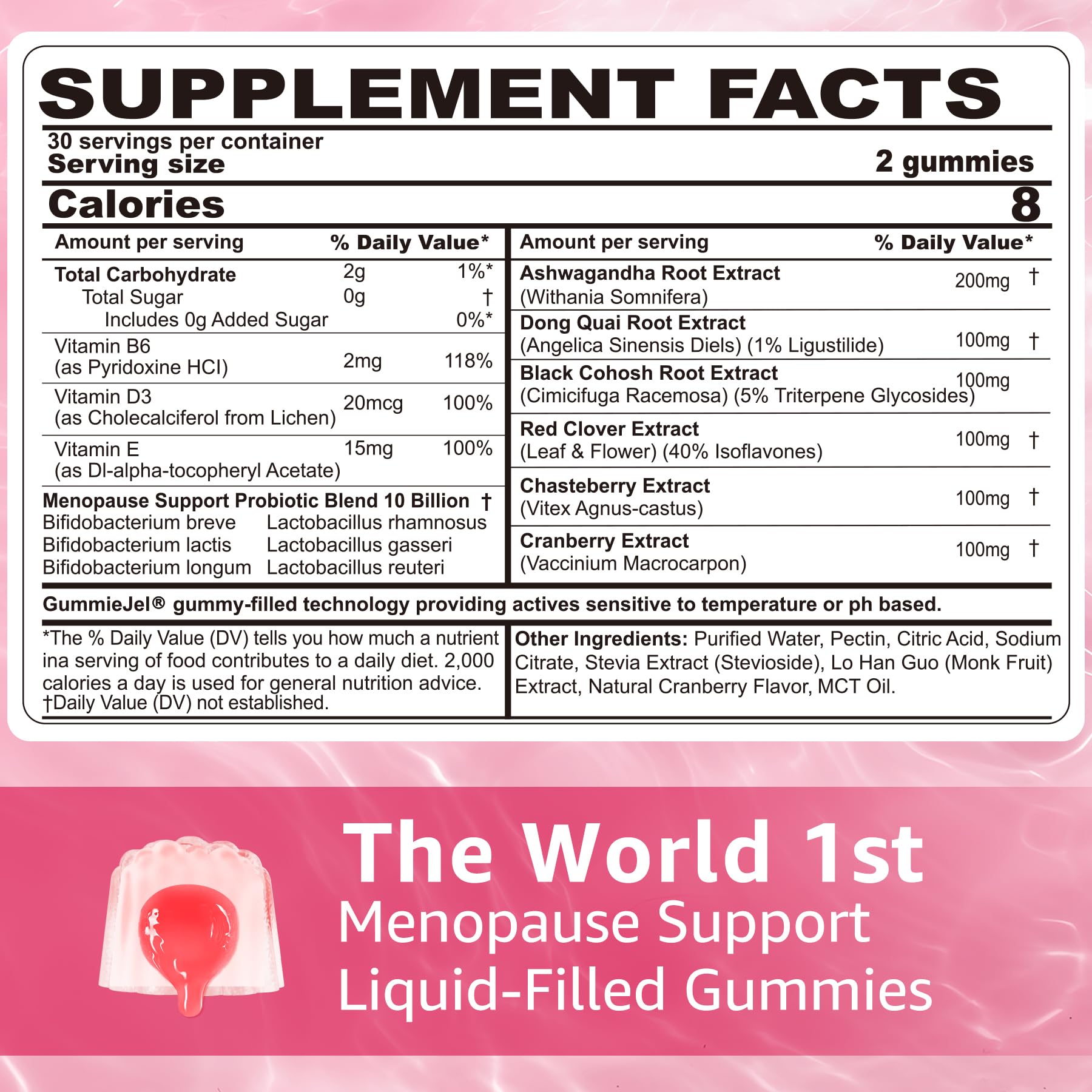 Sugar Free Menopause Supplement Gummies for Women, Menopause Probiotics (10 Billion CFU) Filled Gummy with Ashwagandha, Dong Quai & Black Cohosh for Hot Flashes, Night Sweats, Mood Swings, Gut Health NEVISS buy supplements canada