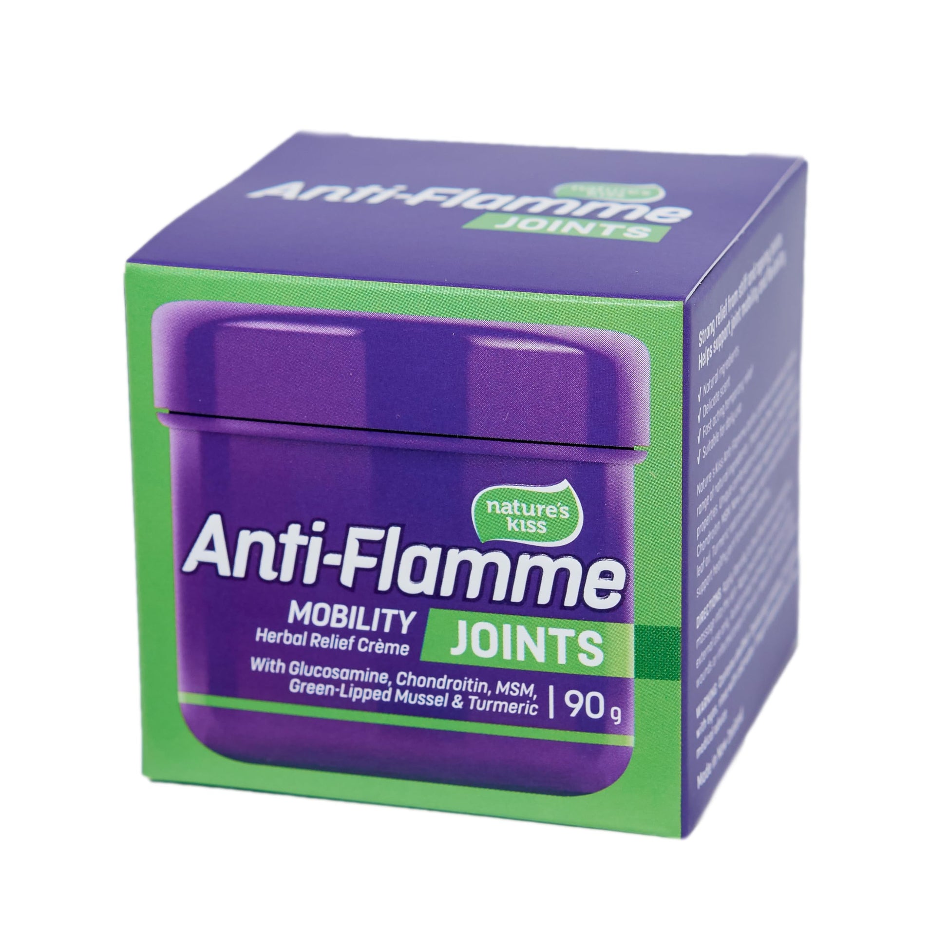 Nature's Kiss - Anti-Flamme Joints - Herbal Cream for Joints - 3oz Tub (90g) Nature's Kiss buy supplements canada
