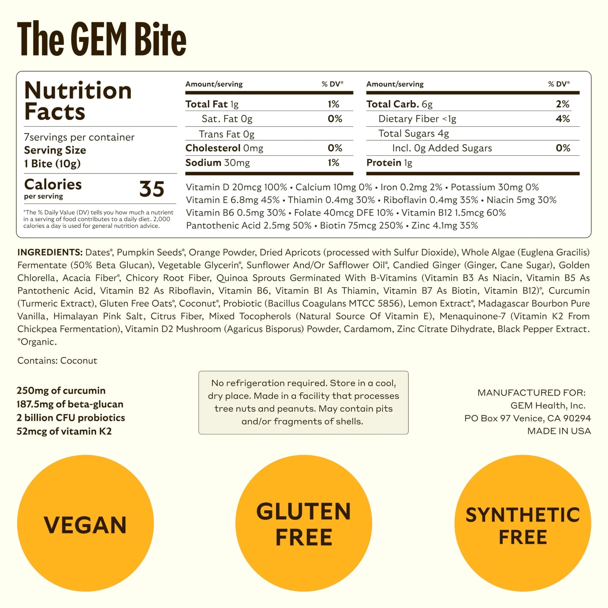 GEM Daily Superfood and Energy Support for Women & Men, Natural Whole Foods with Essential 20+ Whole-Food Vitamins, Minerals GEM buy supplements canada