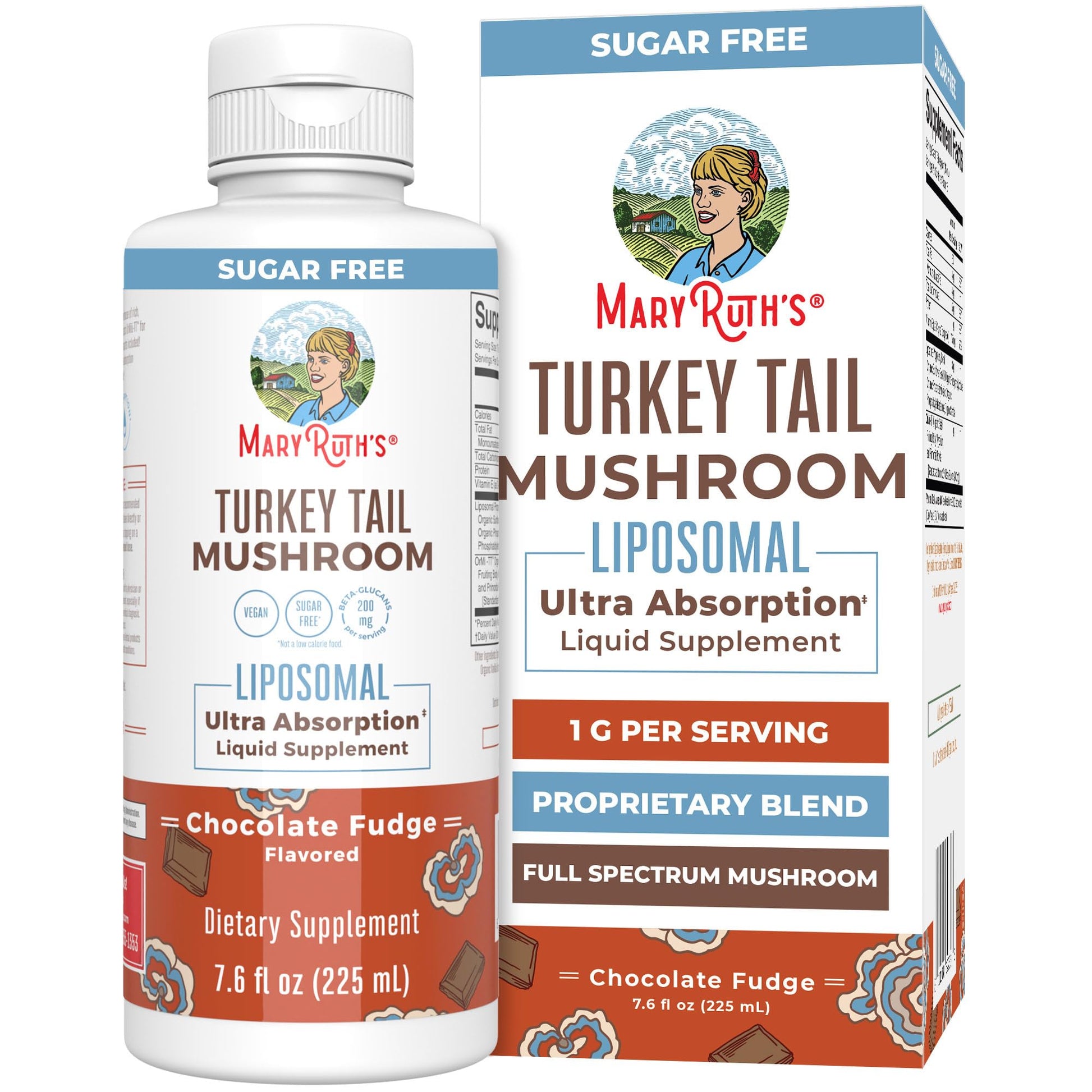 MaryRuth Organics Turkey Tail Mushroom Supplement | Ultra Absorption Liposomal | Full Spectrum | 200mg Beta-Glucans Per Serving | Vegan | 7.6 oz | 15 Servings MARYRUTH'S buy supplements canada