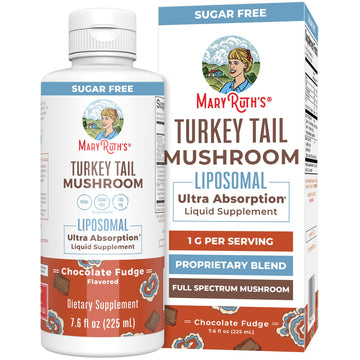 MaryRuth Organics Turkey Tail Mushroom Supplement | Ultra Absorption Liposomal | Full Spectrum | 200mg Beta-Glucans Per Serving | Vegan | 7.6 oz | 15 Servings MARYRUTH'S buy supplements canada