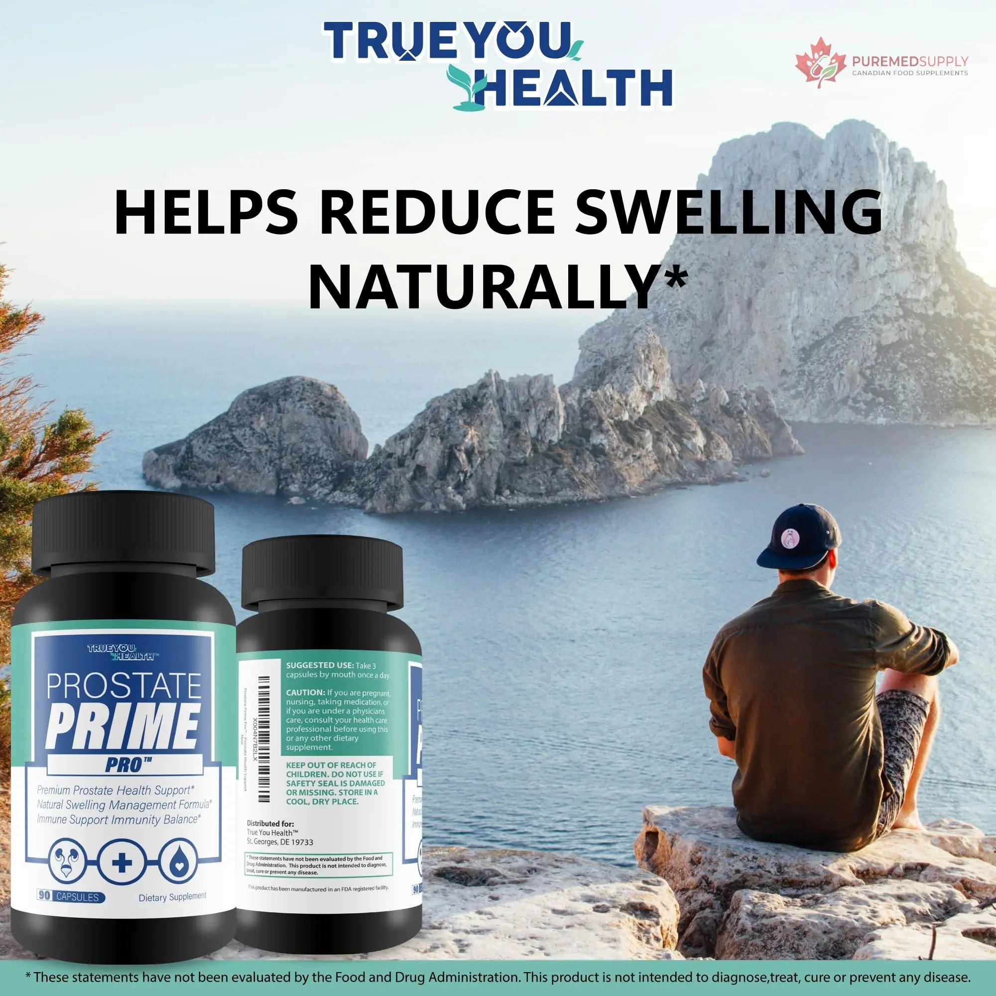 Prostate Prime Pro - Improved Formula - Our Best Prostate Support Supplement For Men’s Health - Natural Prostatitis Prostate Health - Natural Prostate Remedies - Men Prostate Vitamin Prostaprime Pills True You Health buy supplements canada