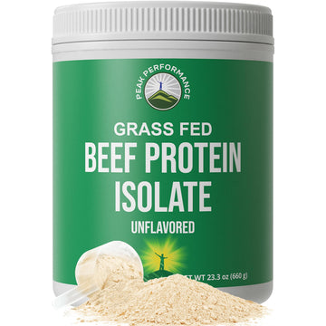 Grass Fed Beef Protein Powder - Lactose Free Great Tasting Beef Protein Isolate. Complete Animal Based Non Dairy Paleo Carnivore Supplement for Prime Muscle Building. No Whey. Unflavored Peak Performance buy supplements canada