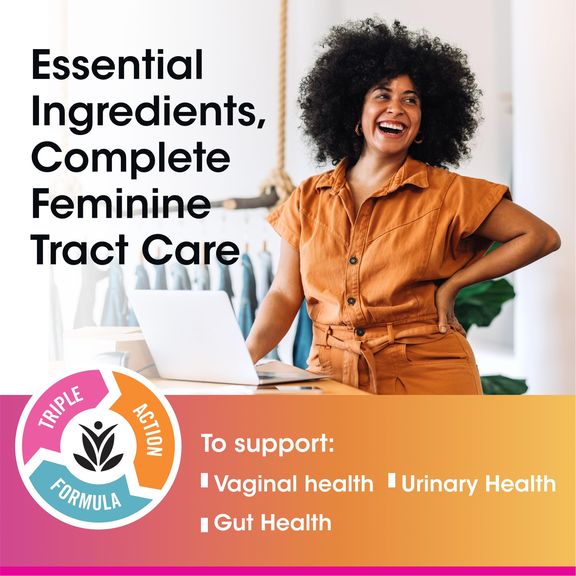 vH essentials Probiotics with Prebiotics and Cranberry Feminine Health Supplement - 60 Capsules vH essentials buy supplements canada